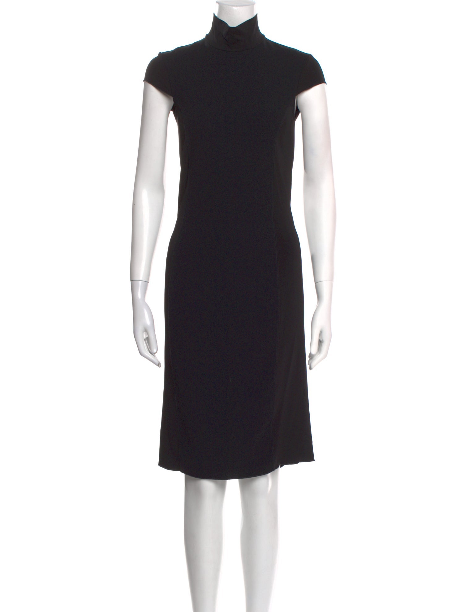 'S Max Mara Turtleneck Midi Length Dress