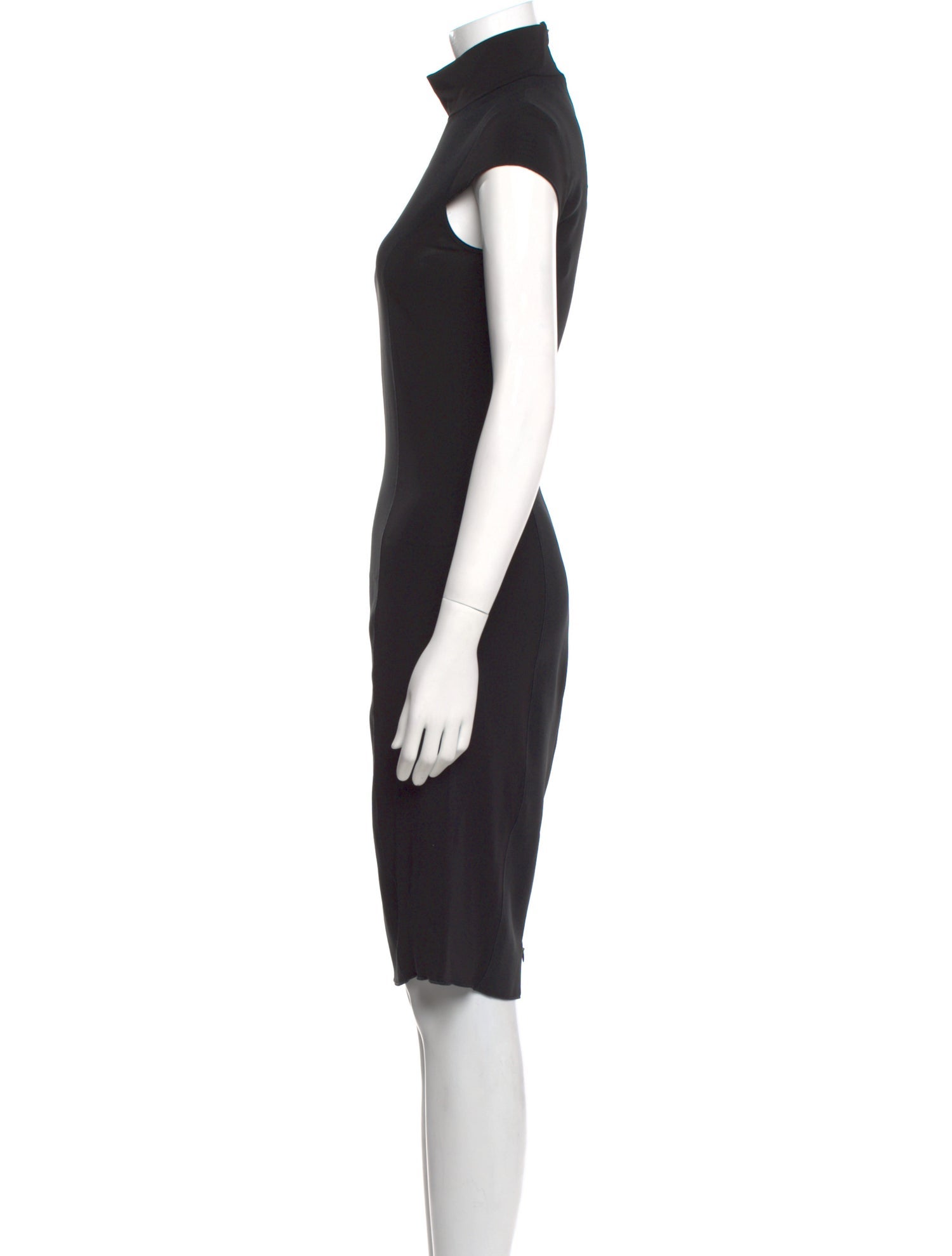 'S Max Mara Turtleneck Midi Length Dress
