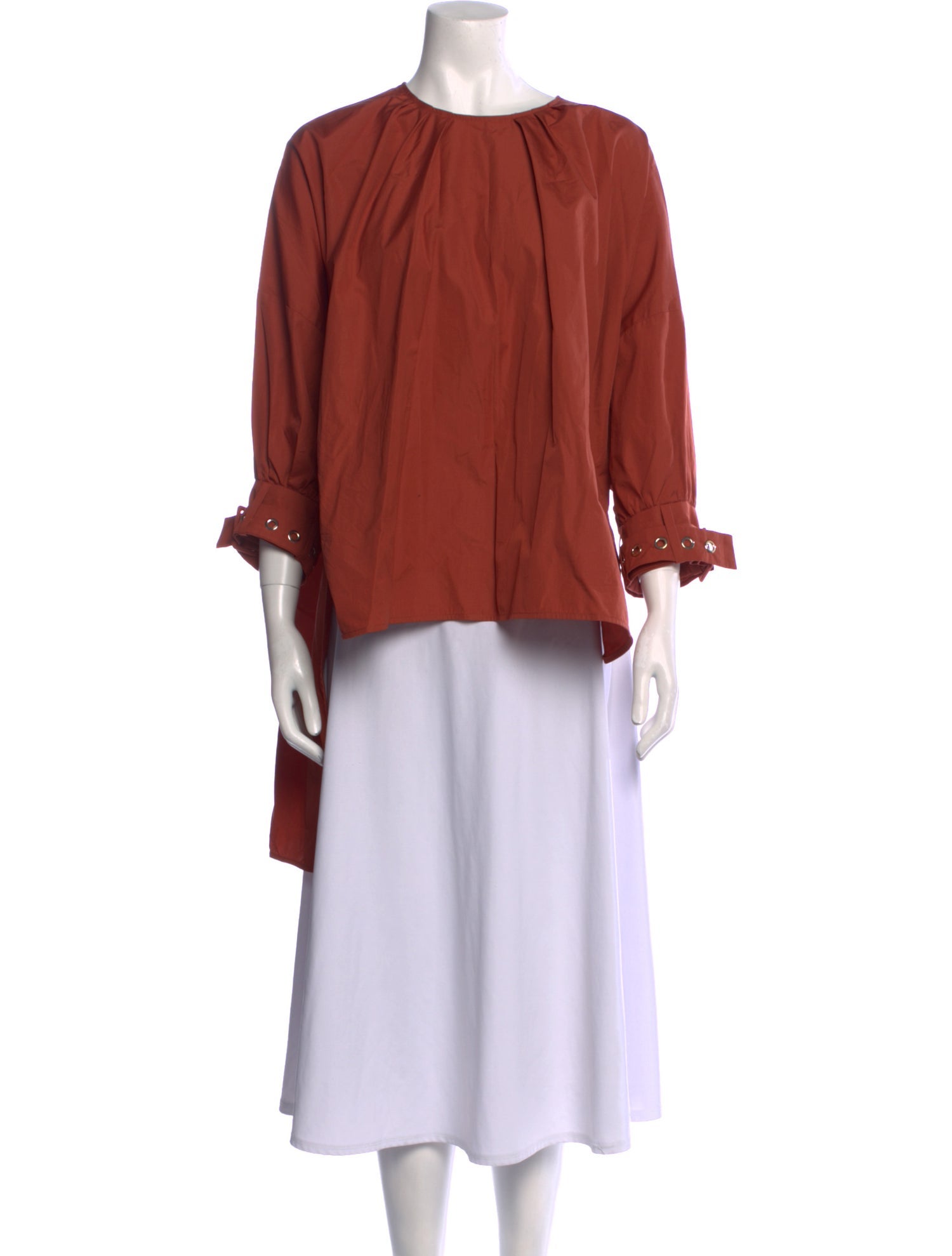 'S Max Mara Mock Neck Three-Quarter Sleeve Blouse w/ Tags