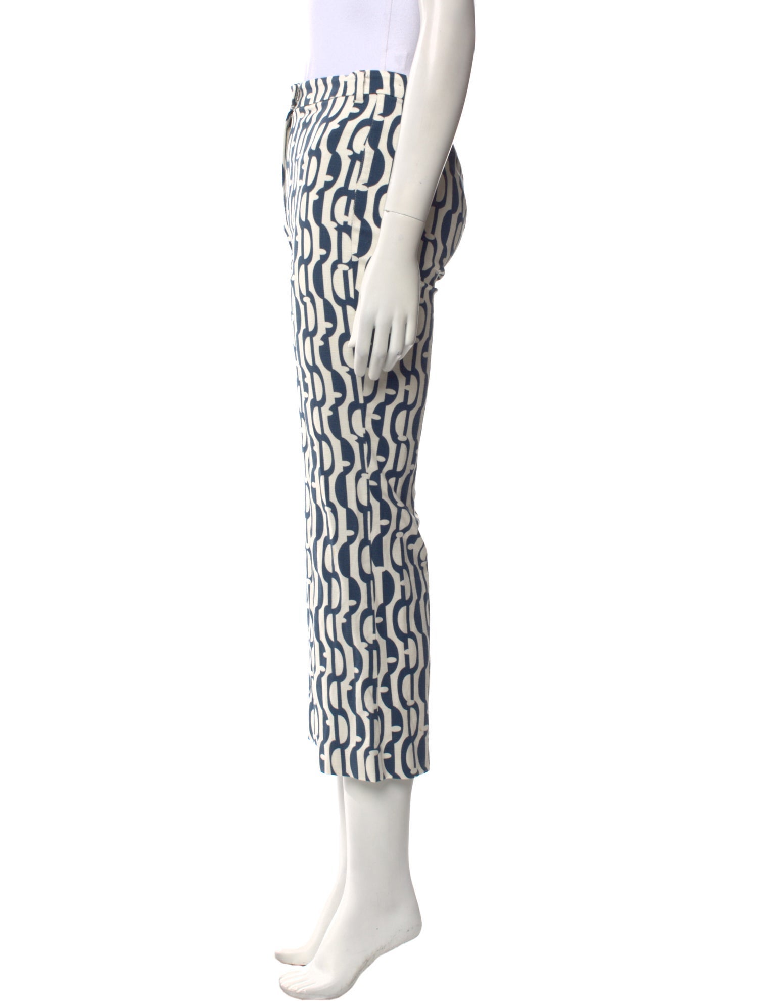 'S Max Mara Printed Straight Leg Pants