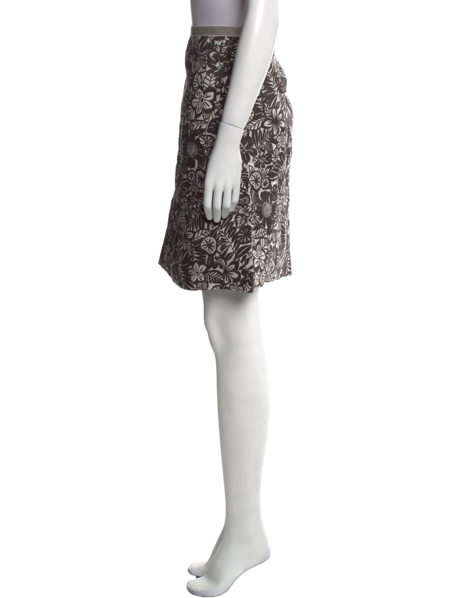 'S Max Mara Floral Print Knee-Length Skirt