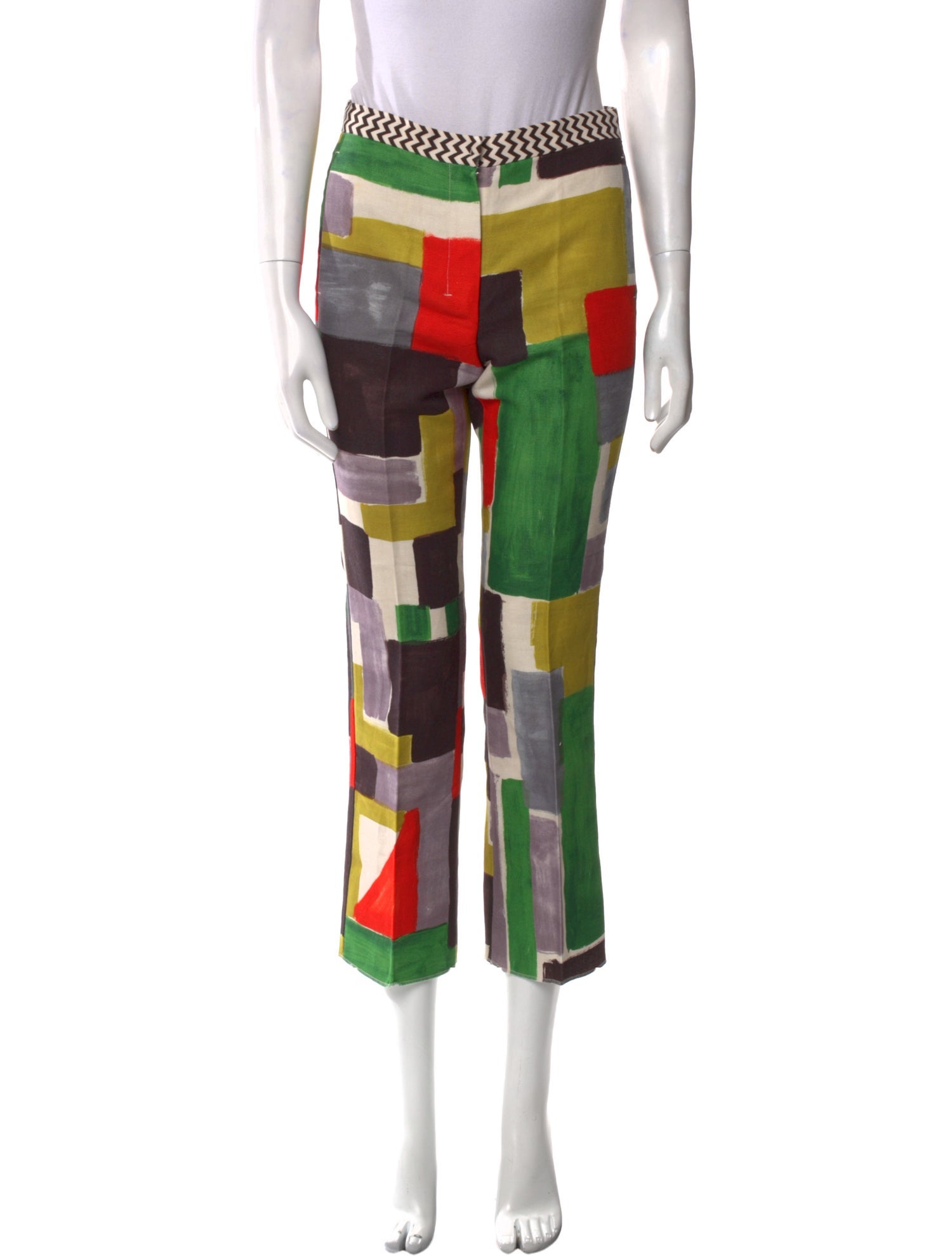 'S Max Mara Printed Straight Leg Pants
