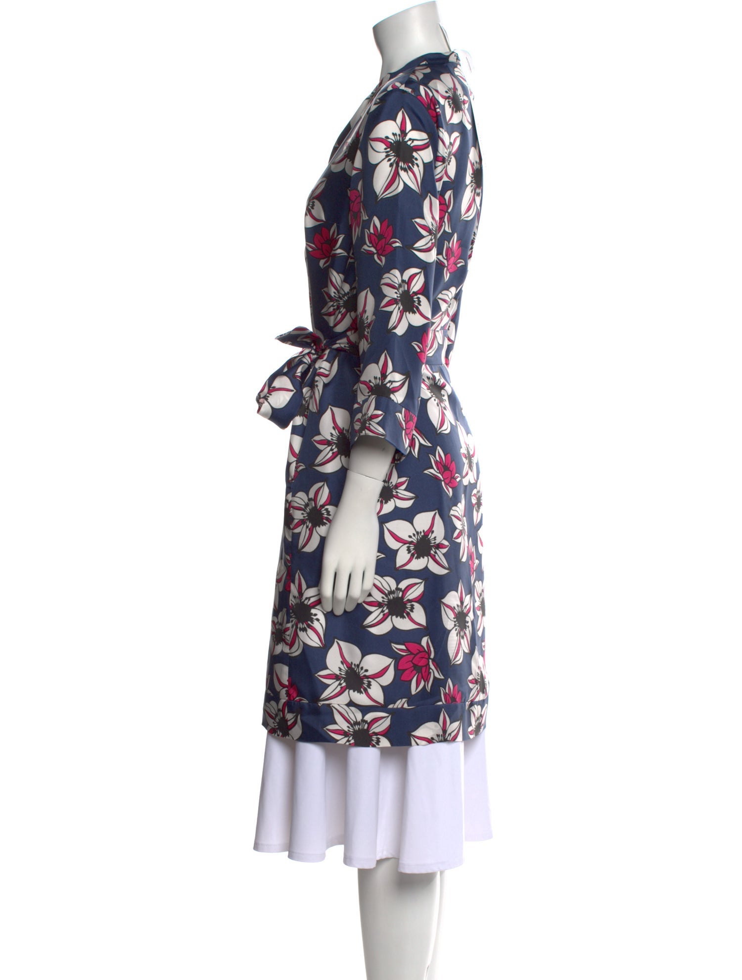 'S Max Mara Silk Floral Print Tunic