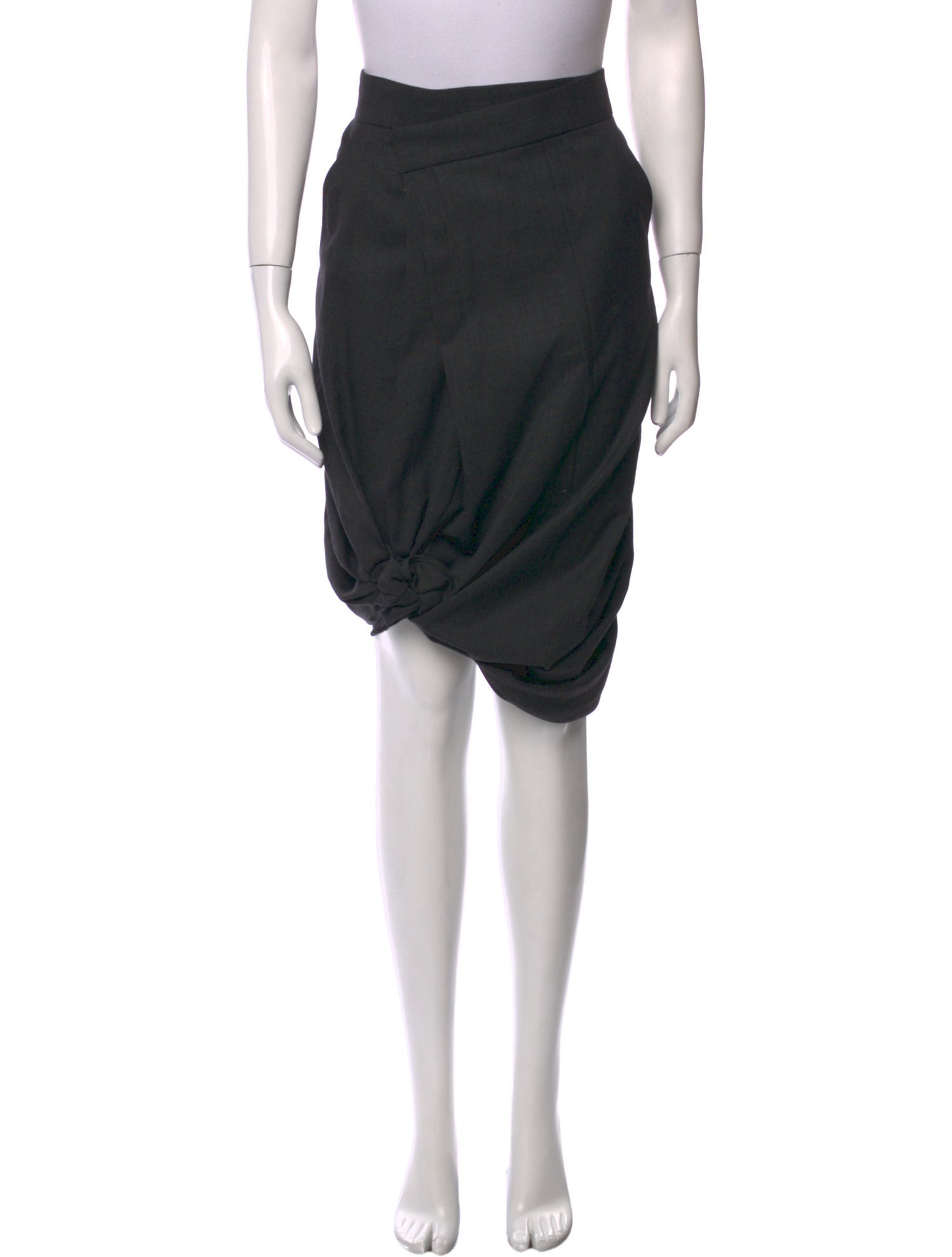 'S Max Mara Virgin Wool Knee-Length Skirt