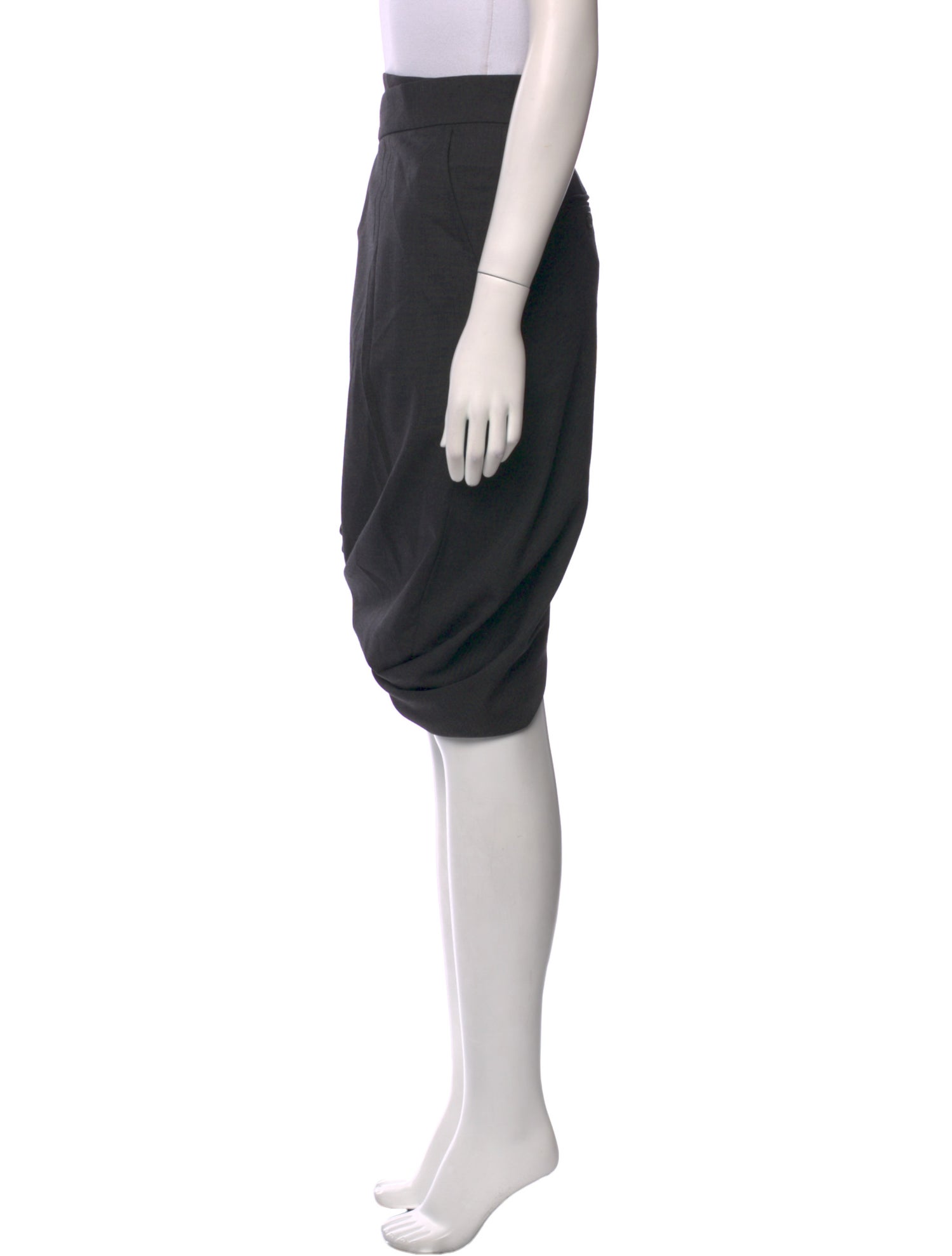 'S Max Mara Virgin Wool Knee-Length Skirt