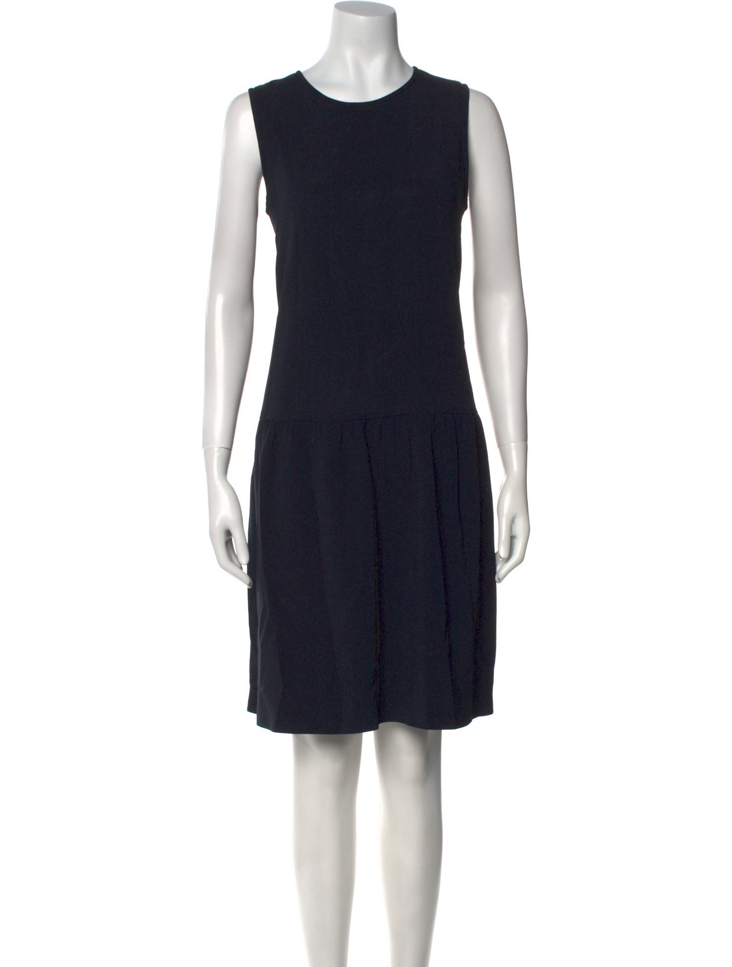 'S Max Mara Crew Neck Knee-Length Dress