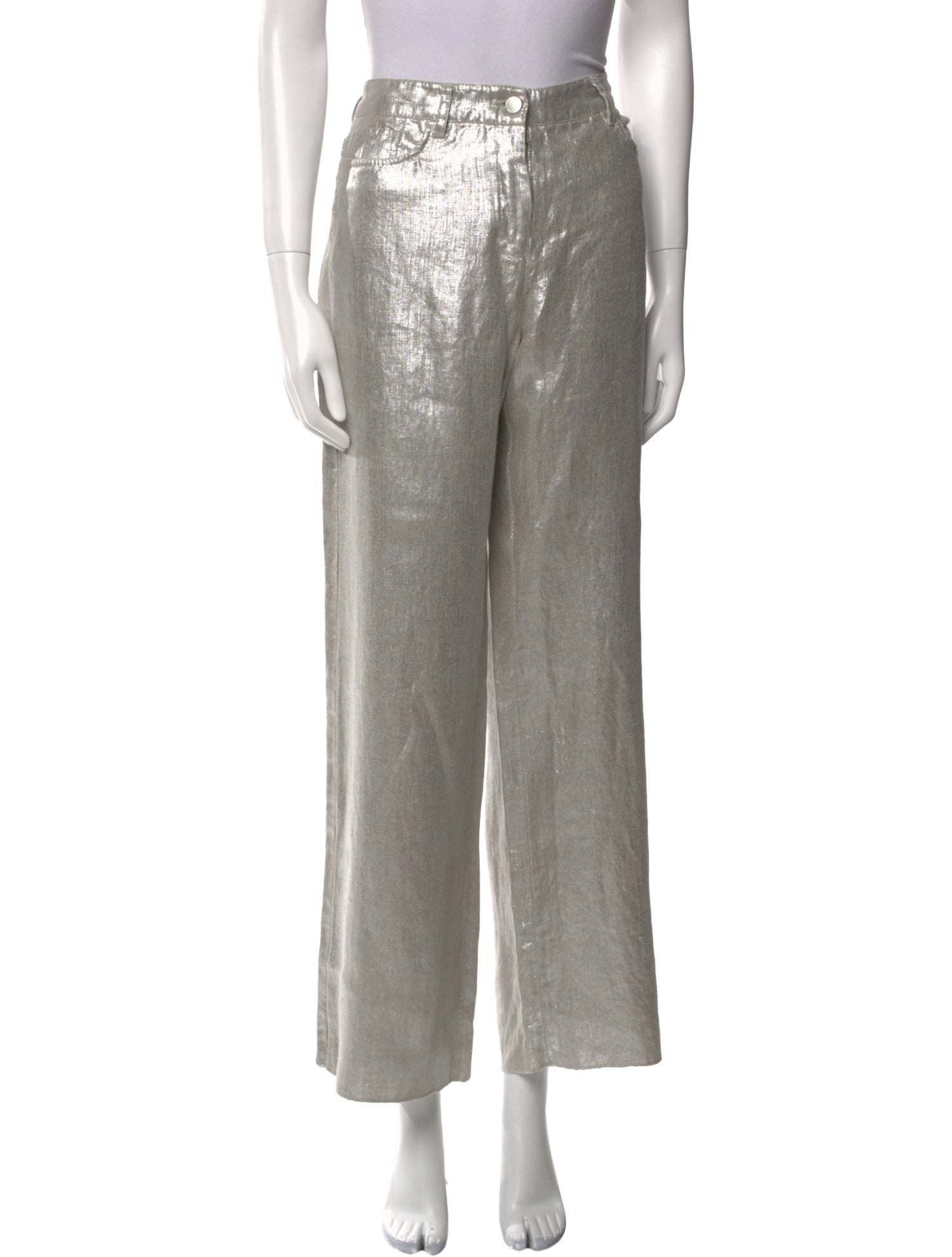 'S Max Mara Linen Wide Leg Pants