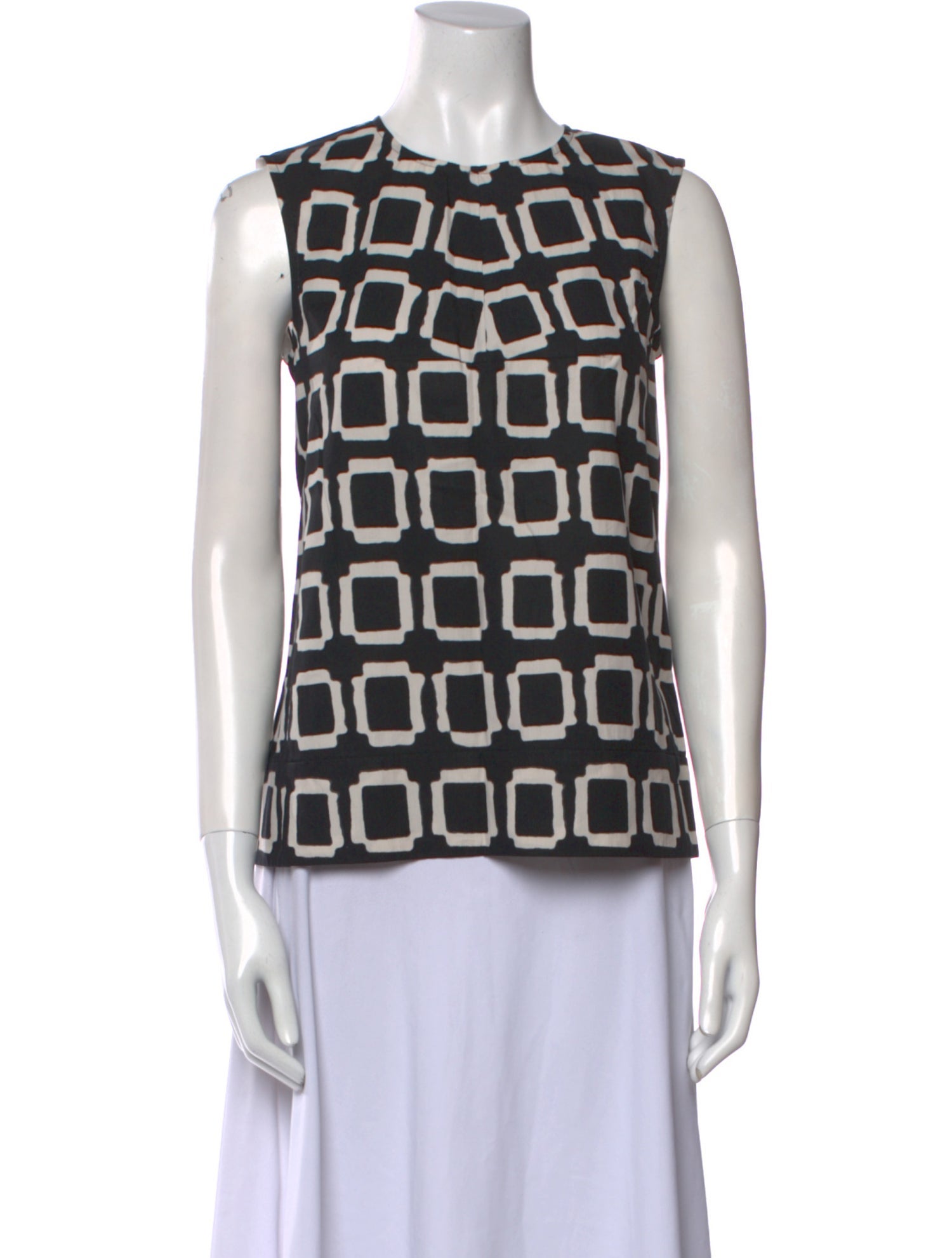 'S Max Mara Printed Crew Neck Top