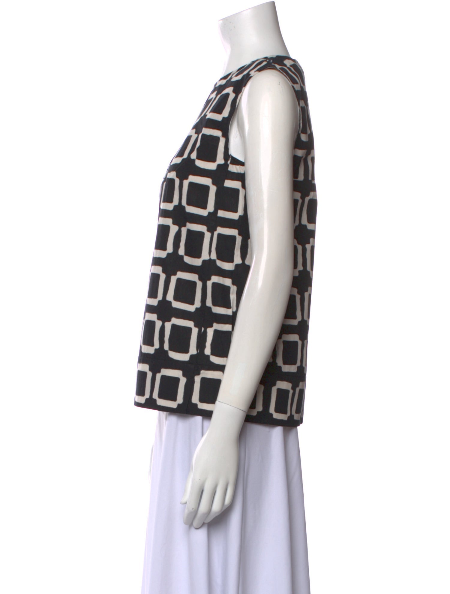 'S Max Mara Printed Crew Neck Top