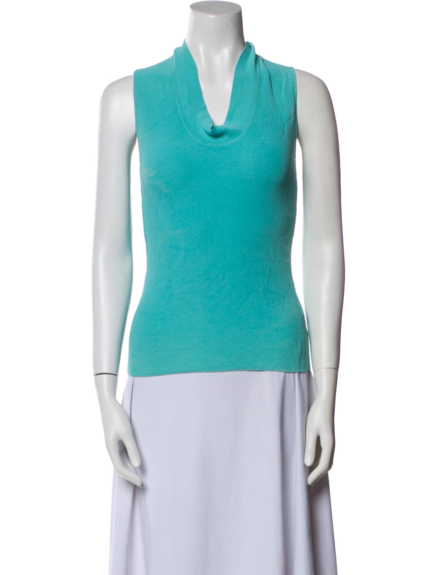 'S Max Mara Cowl Neck Sleeveless Top