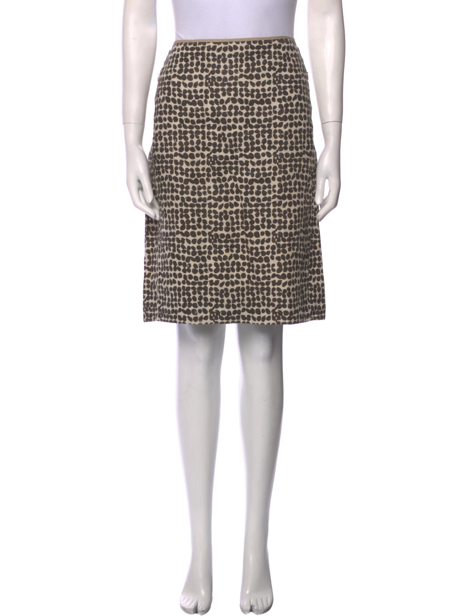 'S Max Mara Linen Knee-Length Skirt