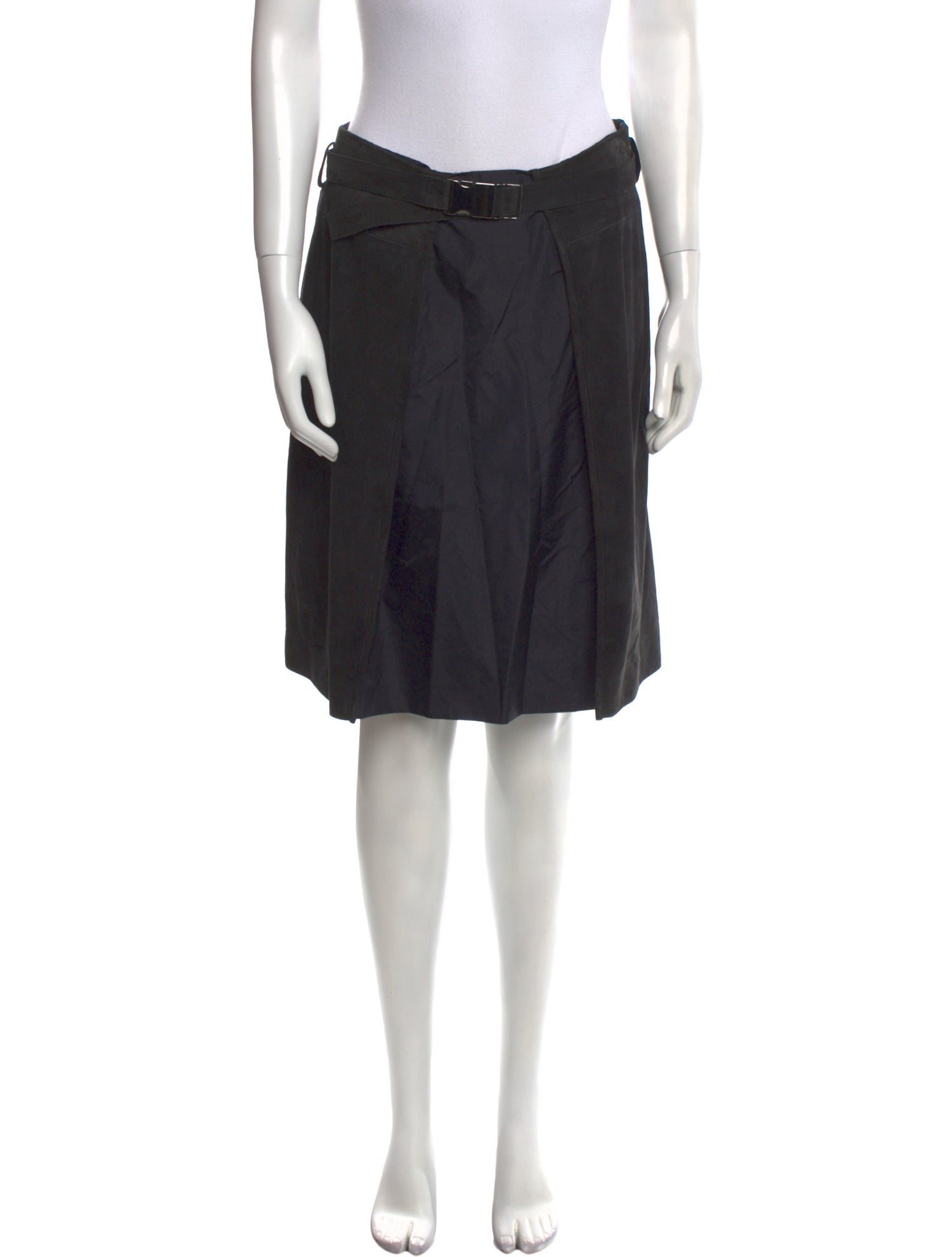 'S Max Mara Raw-Edge Trim Knee-Length Skirt