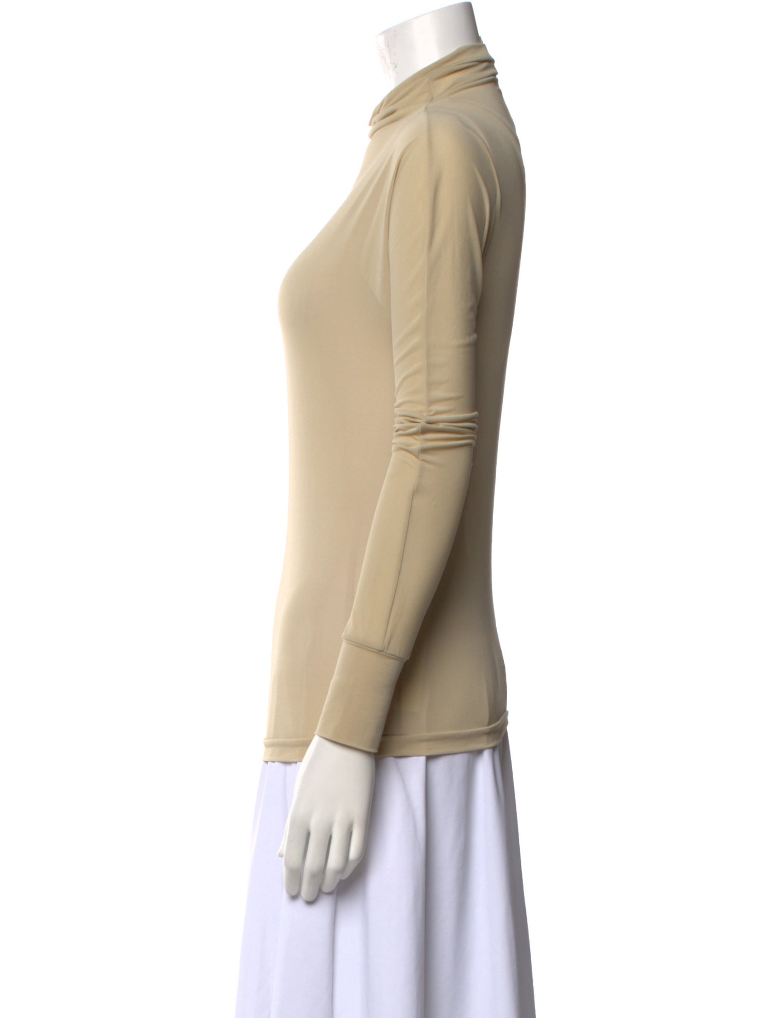 'S Max Mara Mock Neck Long Sleeve Top