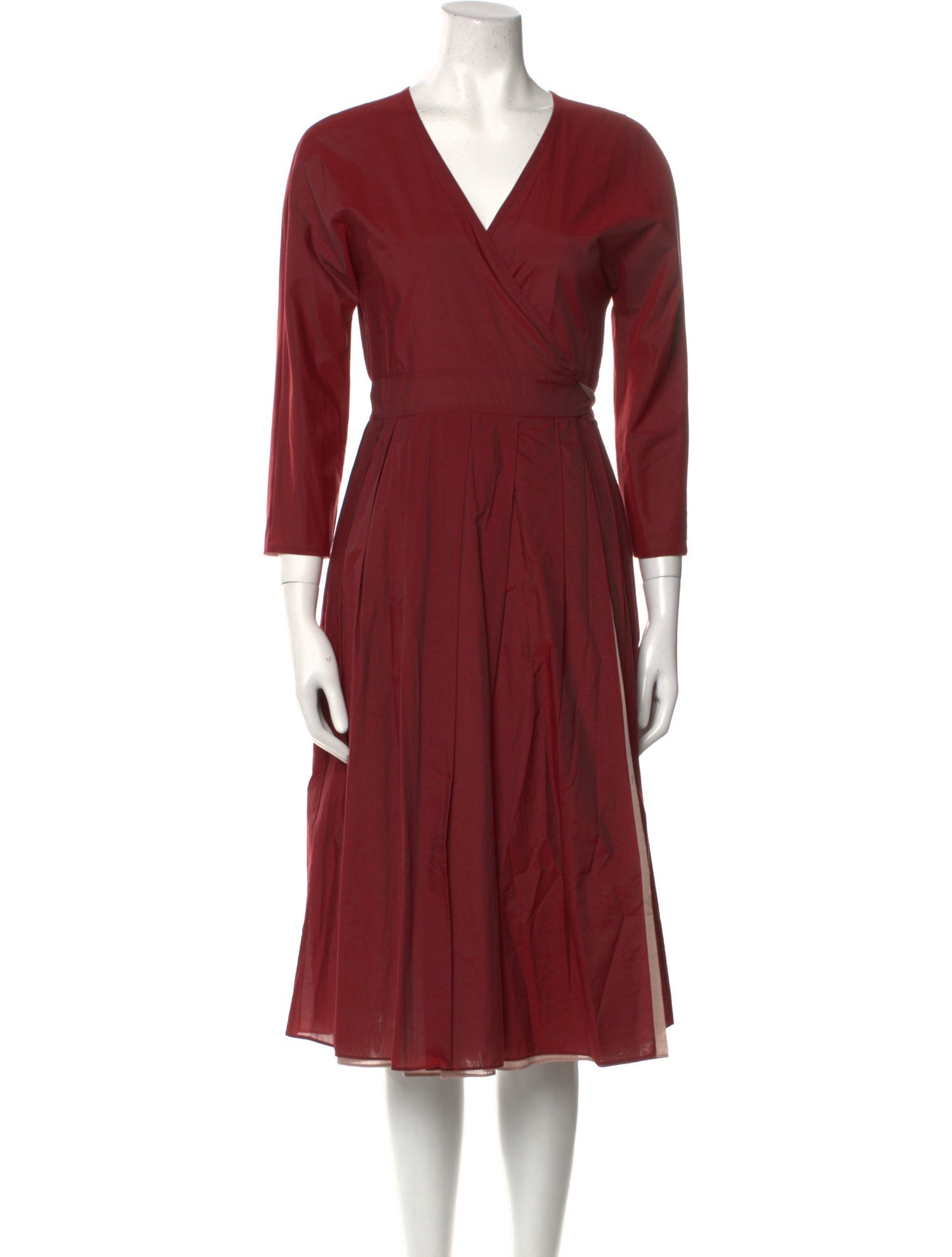'S Max Mara V-Neck Midi Length Dress