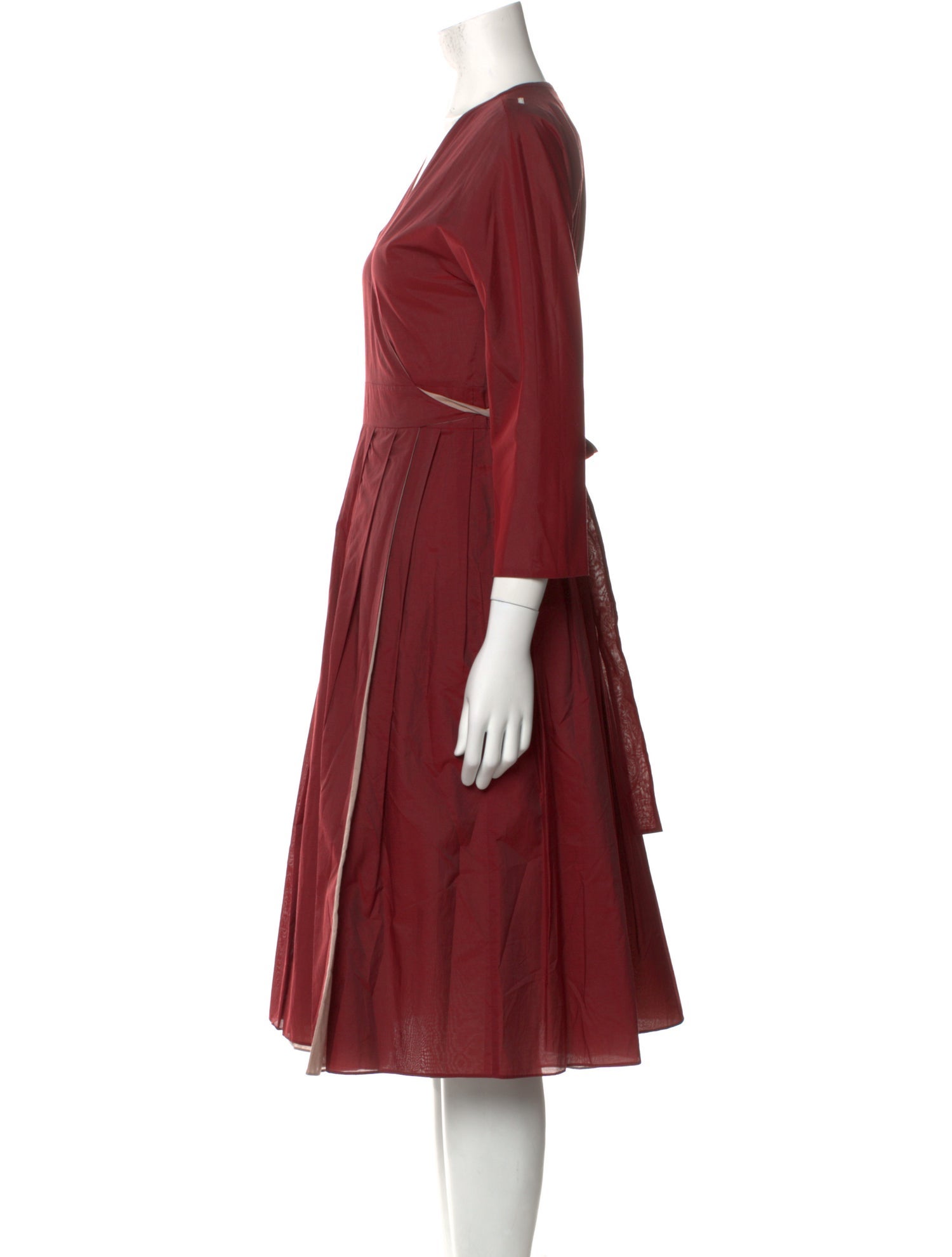 'S Max Mara V-Neck Midi Length Dress
