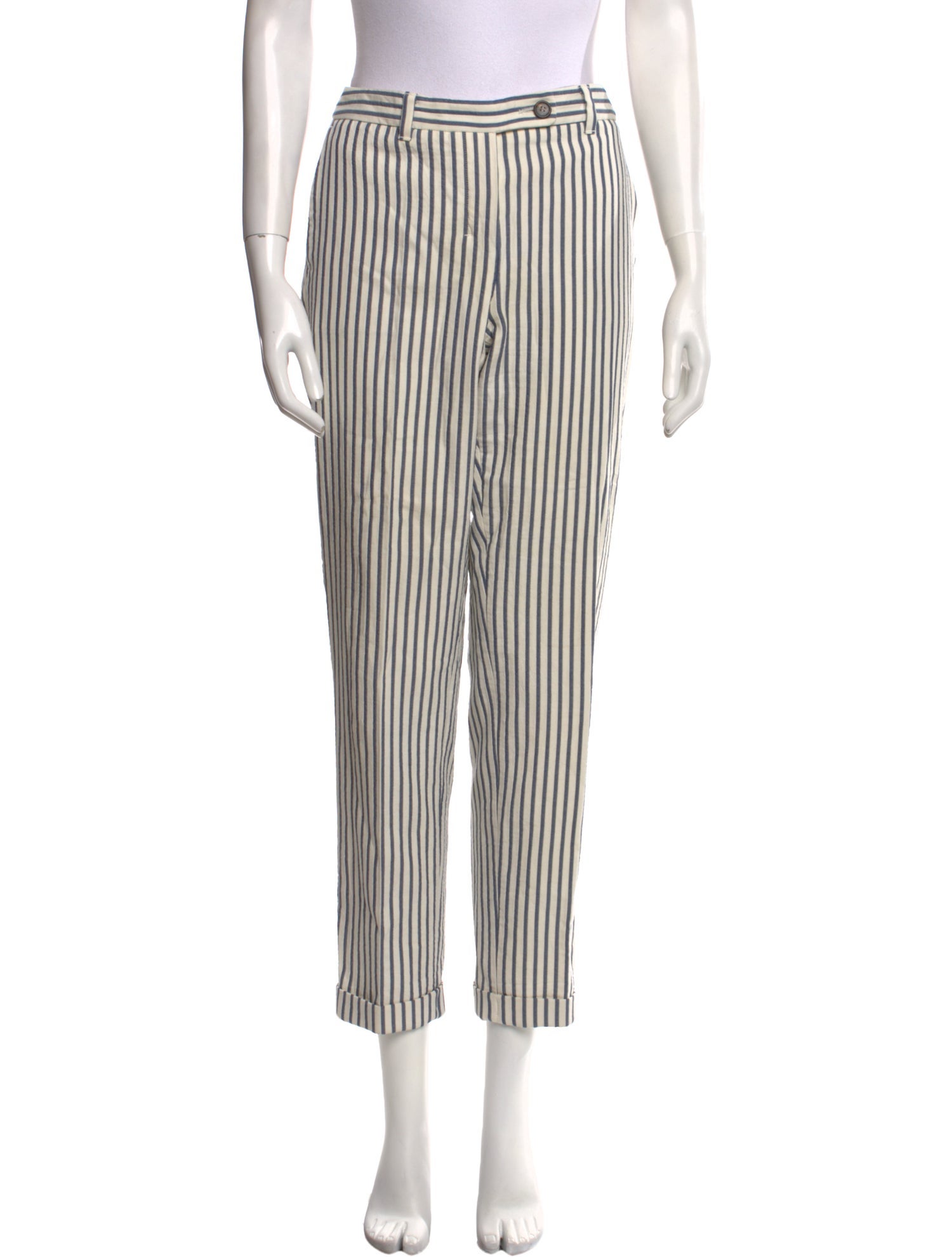 'S Max Mara Striped Straight Leg Pants