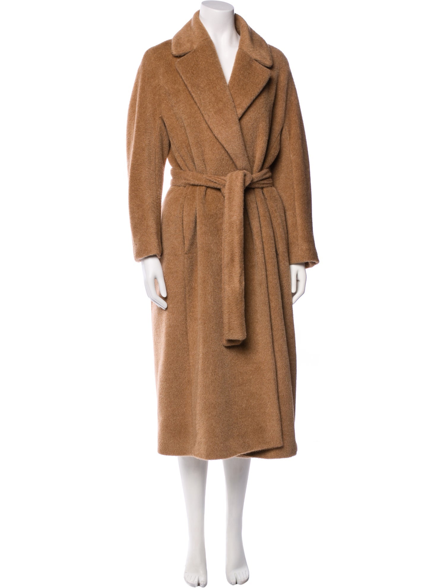 'S Max Mara Alpaca Faux Fur Coat