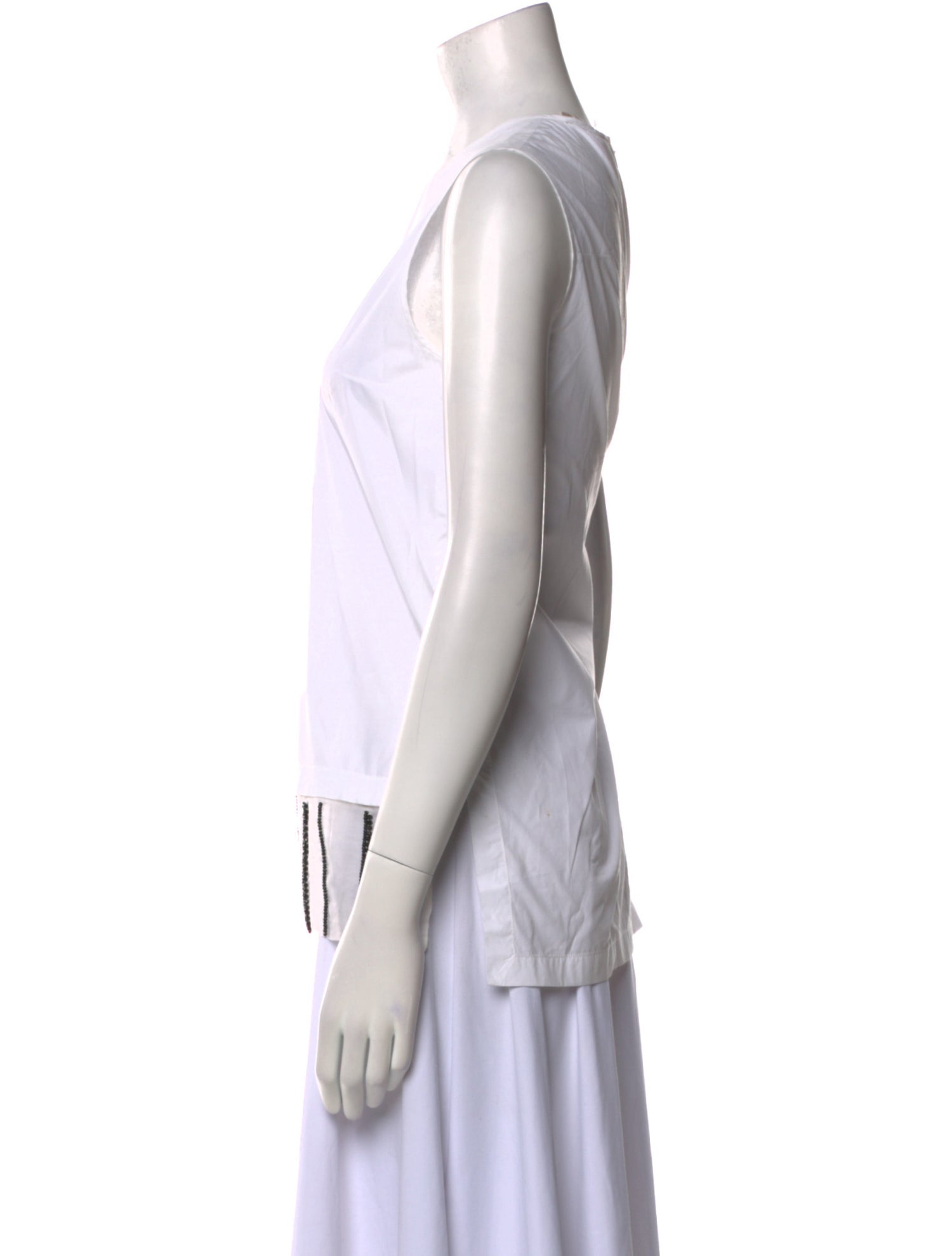 'S Max Mara Crew Neck Sleeveless Top