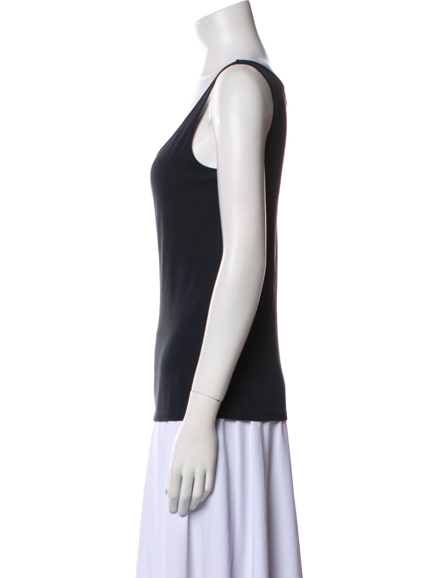 'S Max Mara Silk Scoop Neck Top