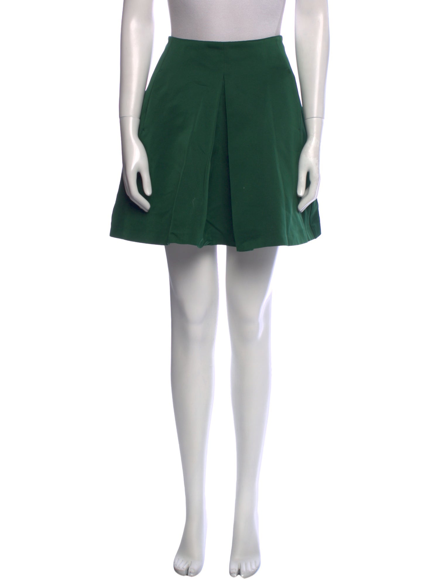 'S Max Mara Pleated Accents Mini Skirt