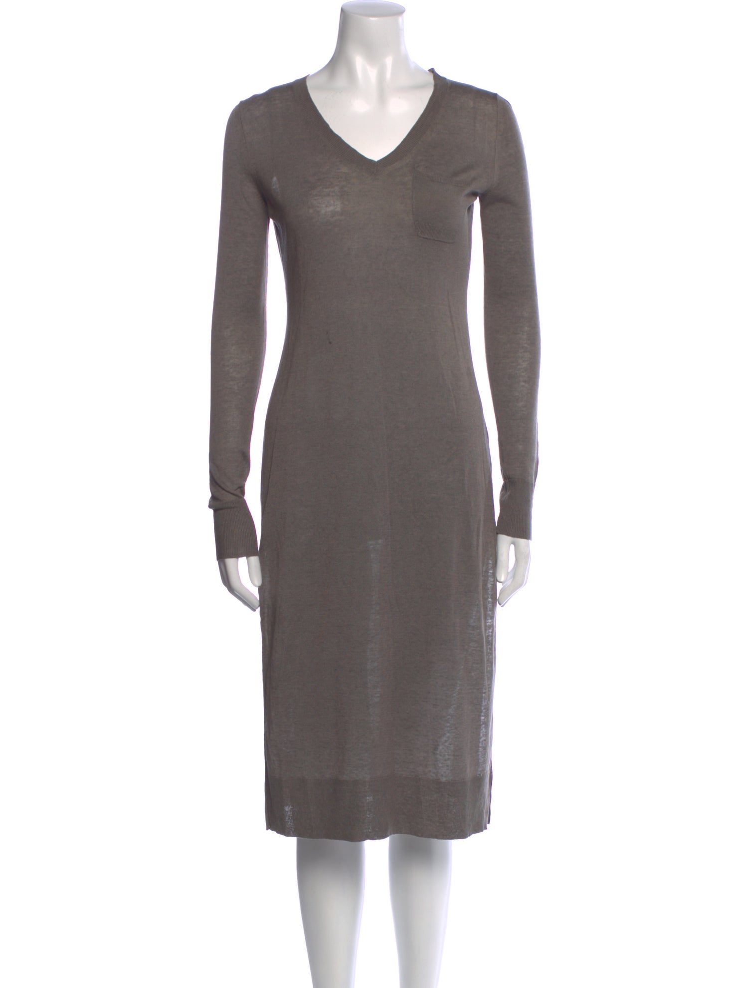 'S Max Mara Silk Midi Length Dress