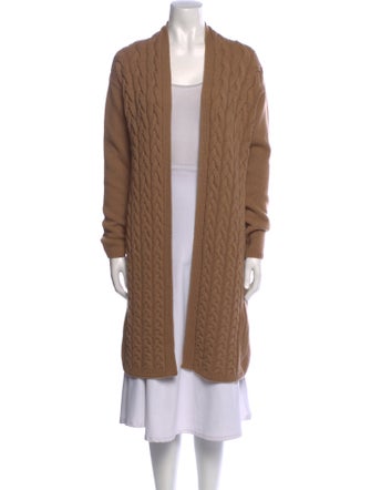 'S Max Mara Virgin Wool Open Front Sweater