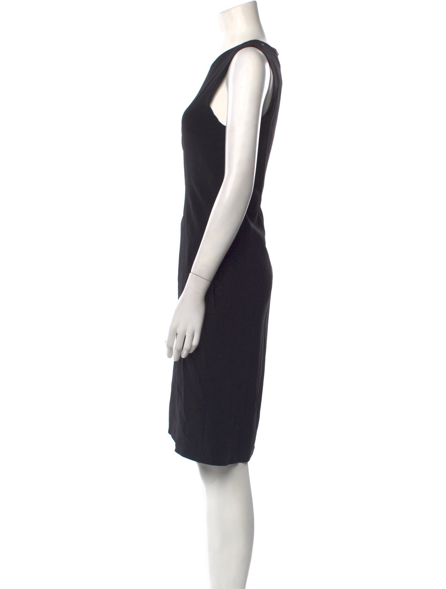 'S Max Mara Virgin Wool Knee-Length Dress