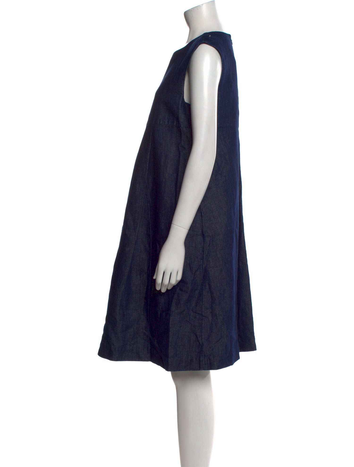 'S Max Mara Crew Neck Midi Length Dress