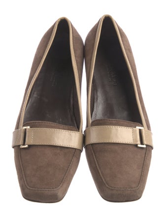 'S Max Mara Suede Printed Loafers