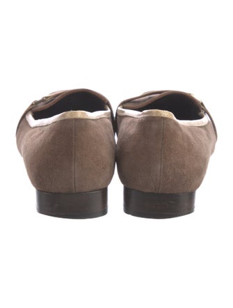 'S Max Mara Suede Printed Loafers
