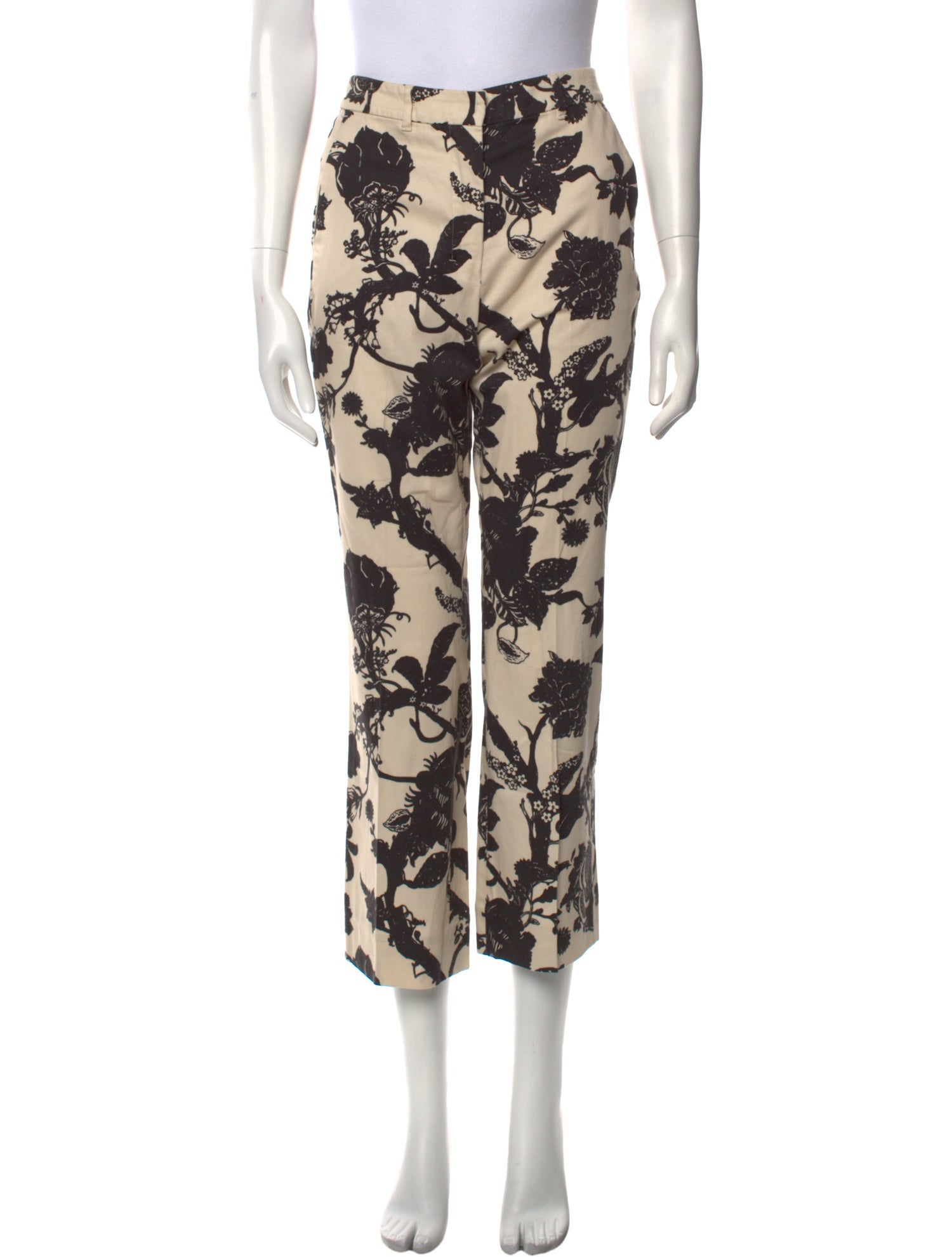 'S Max Mara Floral Print Straight Leg Pants
