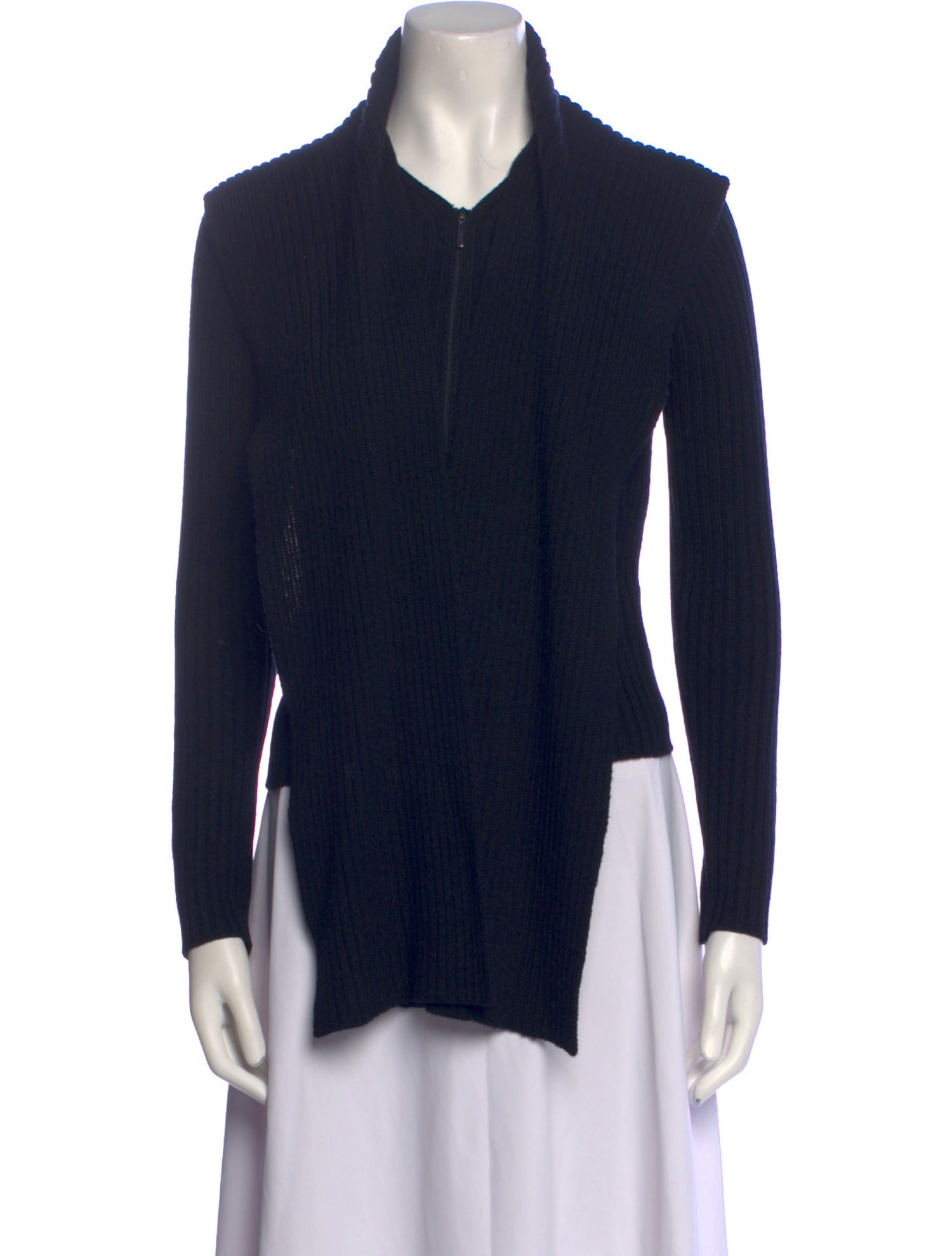'S Max Mara Virgin Wool Cowl Neck Sweater