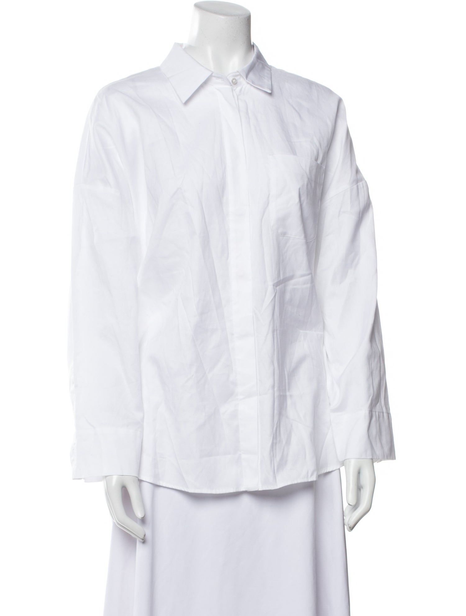 'S Max Mara Long Sleeve Button-Up Top