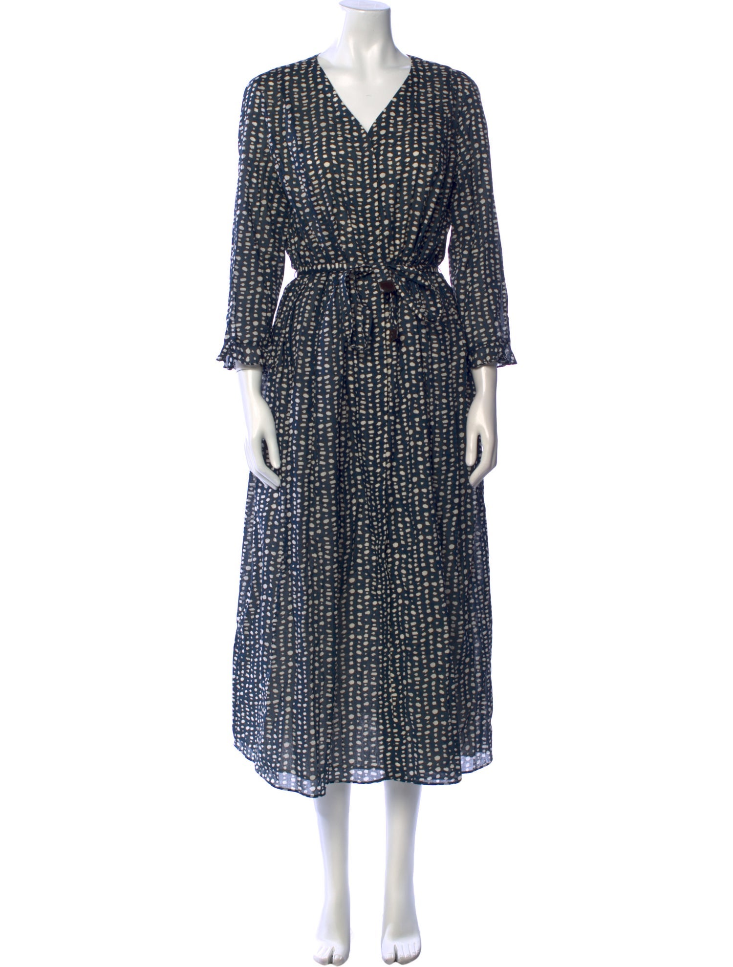 'S Max Mara Printed Long Dress