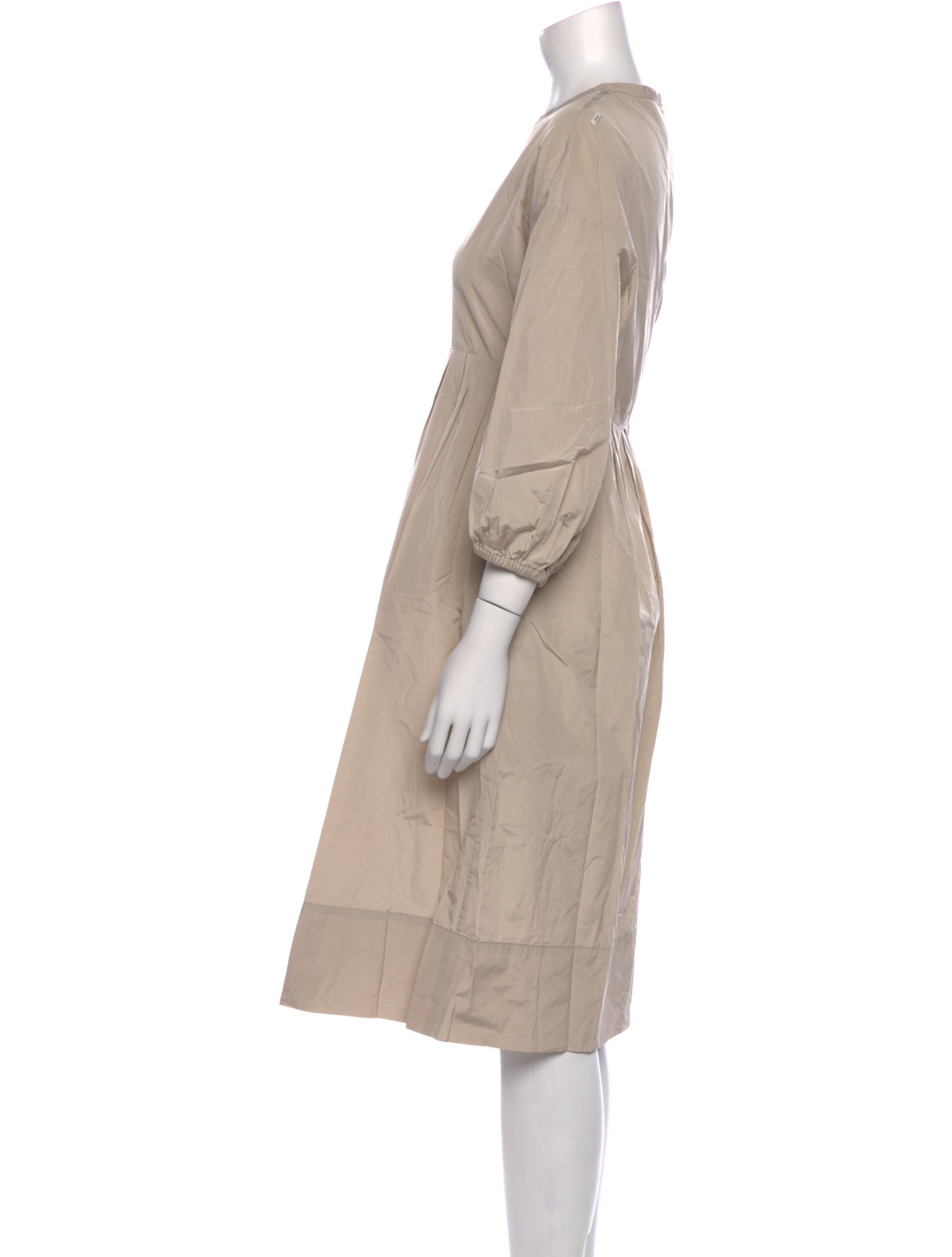 'S Max Mara Crew Neck Midi Length Dress