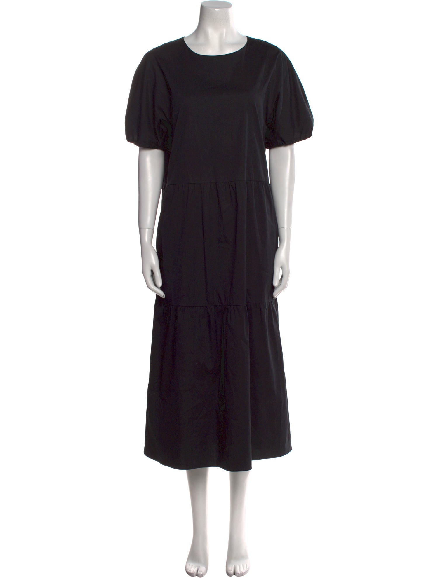 'S Max Mara Crew Neck Midi Length Dress