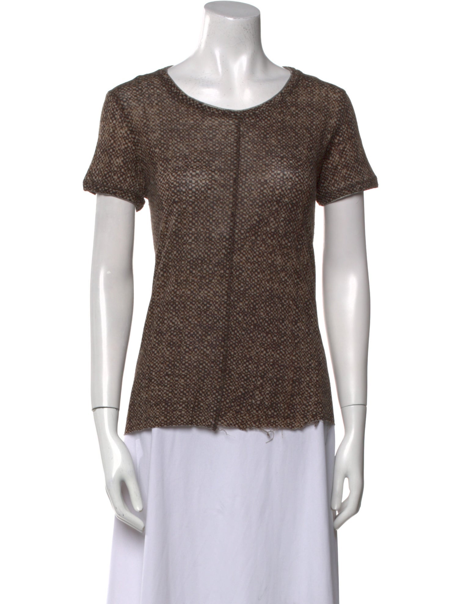 'S Max Mara Wool Scoop Neck T-Shirt