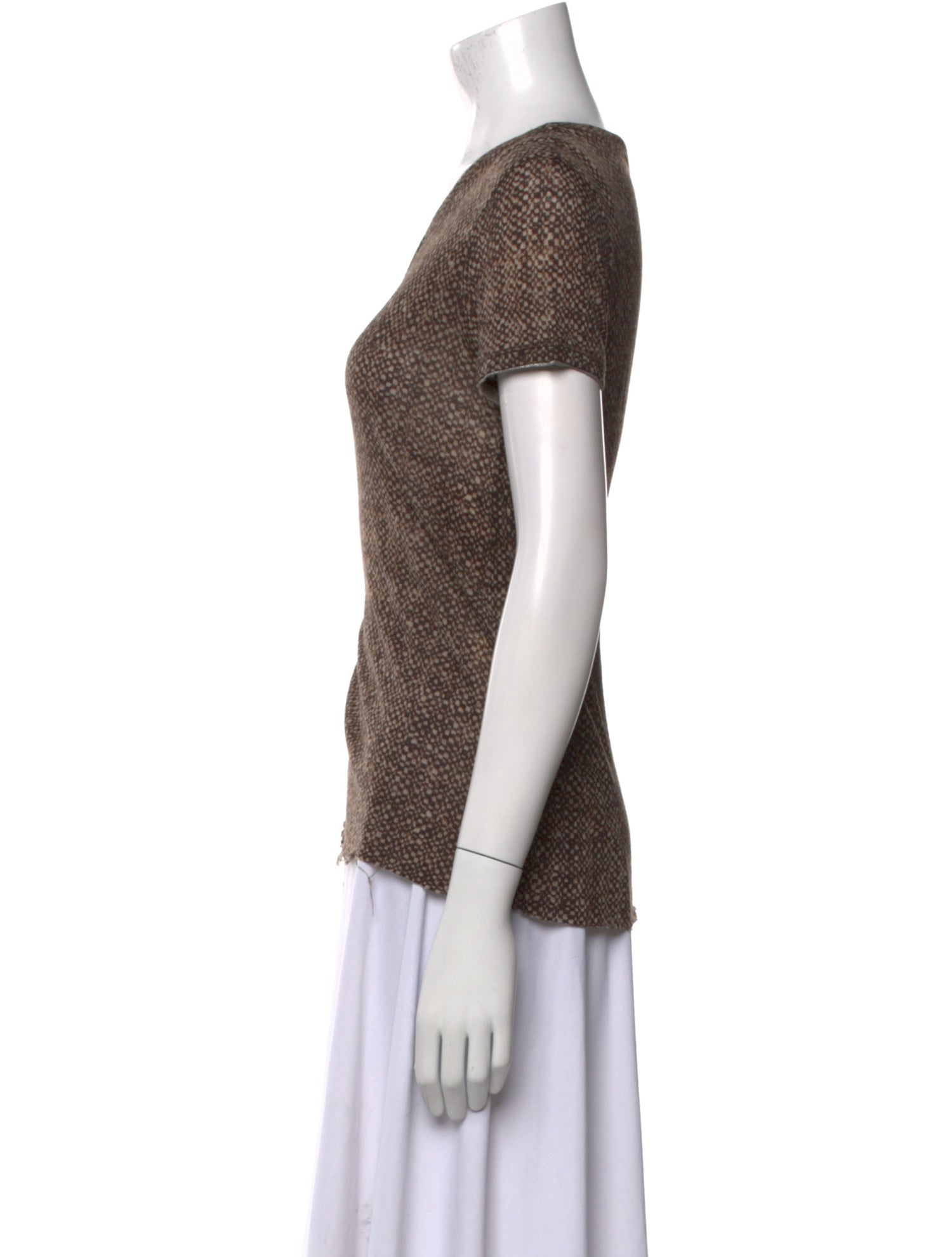 'S Max Mara Wool Scoop Neck T-Shirt