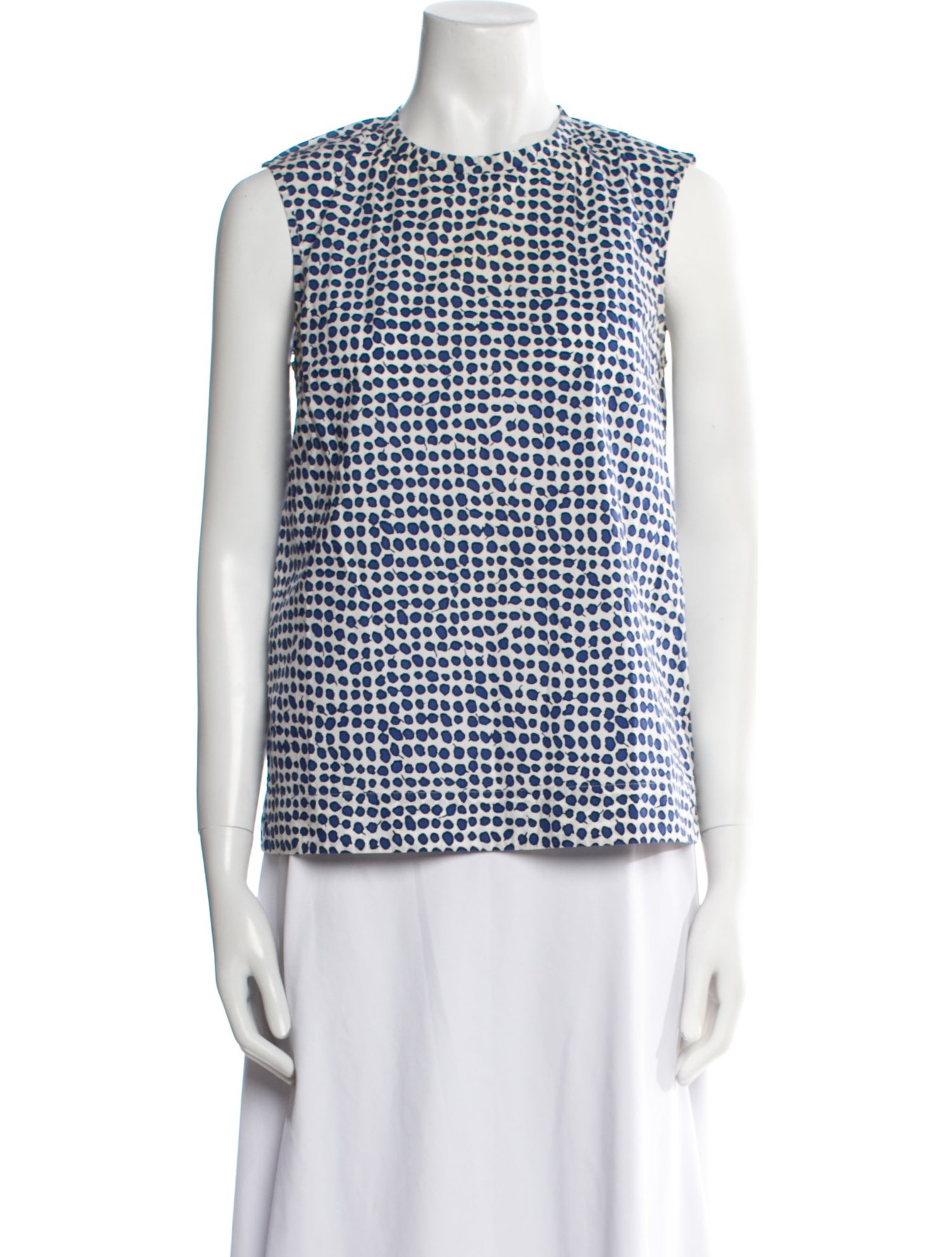 'S Max Mara Printed Crew Neck Top