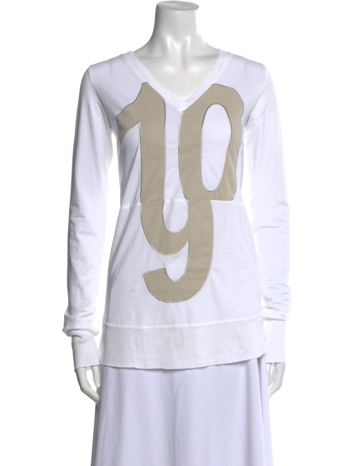 'S Max Mara Graphic Print V-Neck Tunic