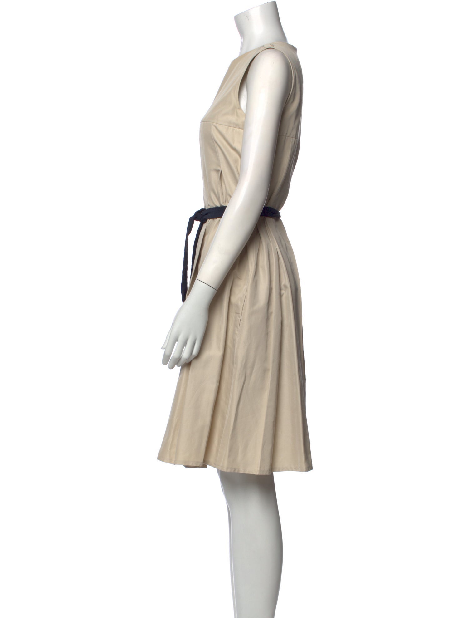 'S Max Mara Bateau Neckline Knee-Length Dress