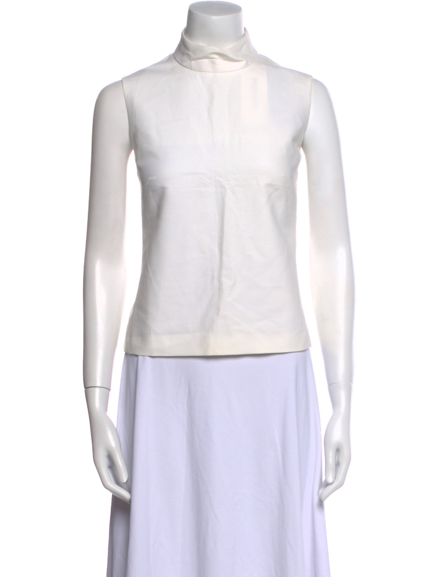 'S Max Mara Mock Neck Sleeveless Top