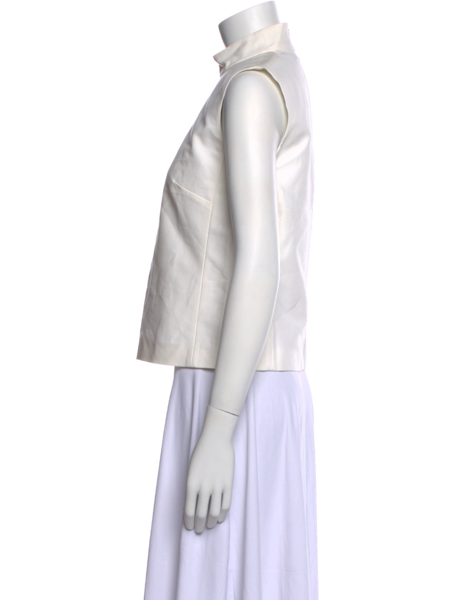 'S Max Mara Mock Neck Sleeveless Top