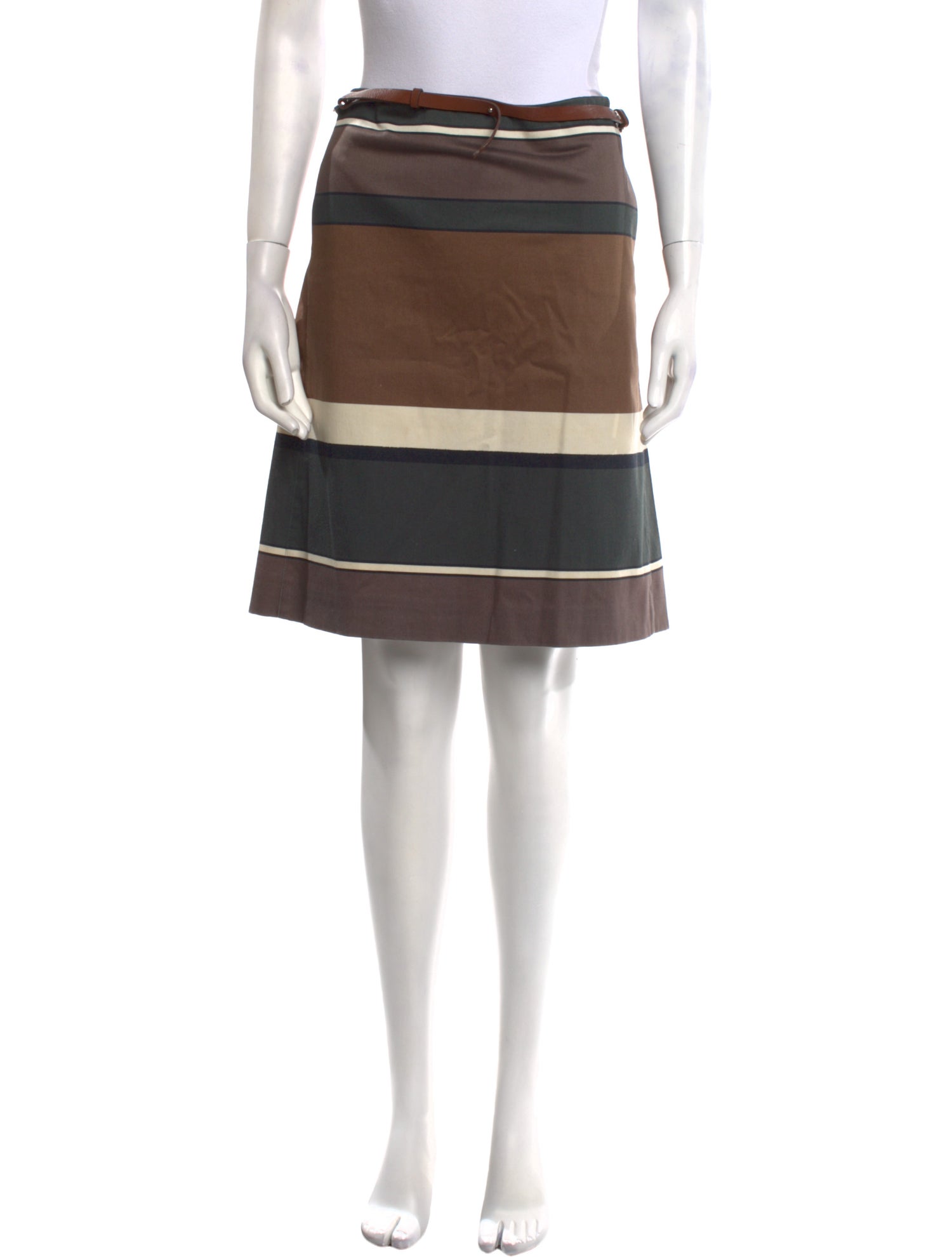 'S Max Mara Striped Knee-Length Skirt