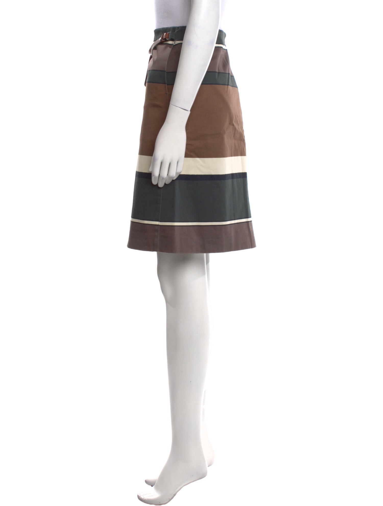 'S Max Mara Striped Knee-Length Skirt