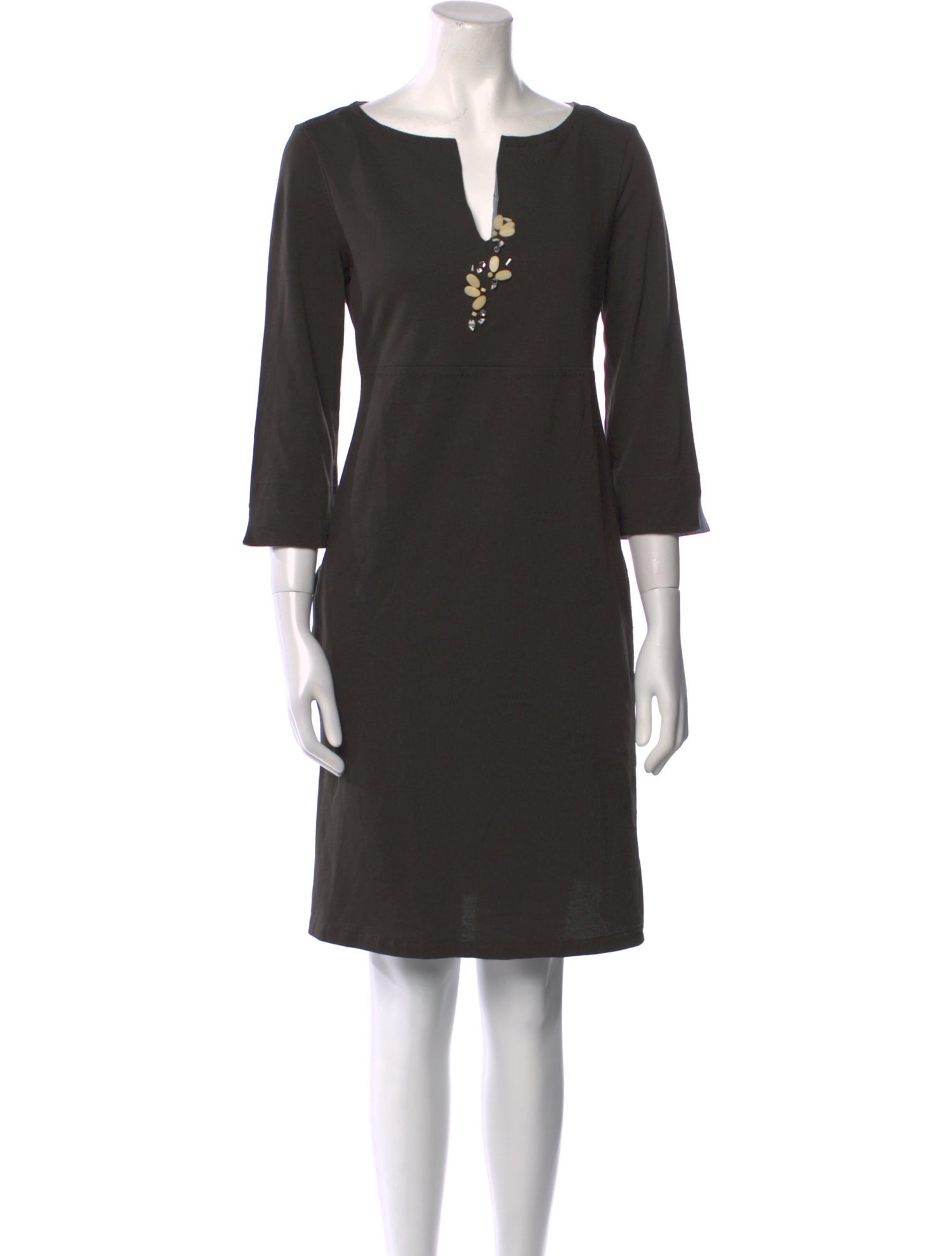 'S Max Mara V-Neck Knee-Length Dress