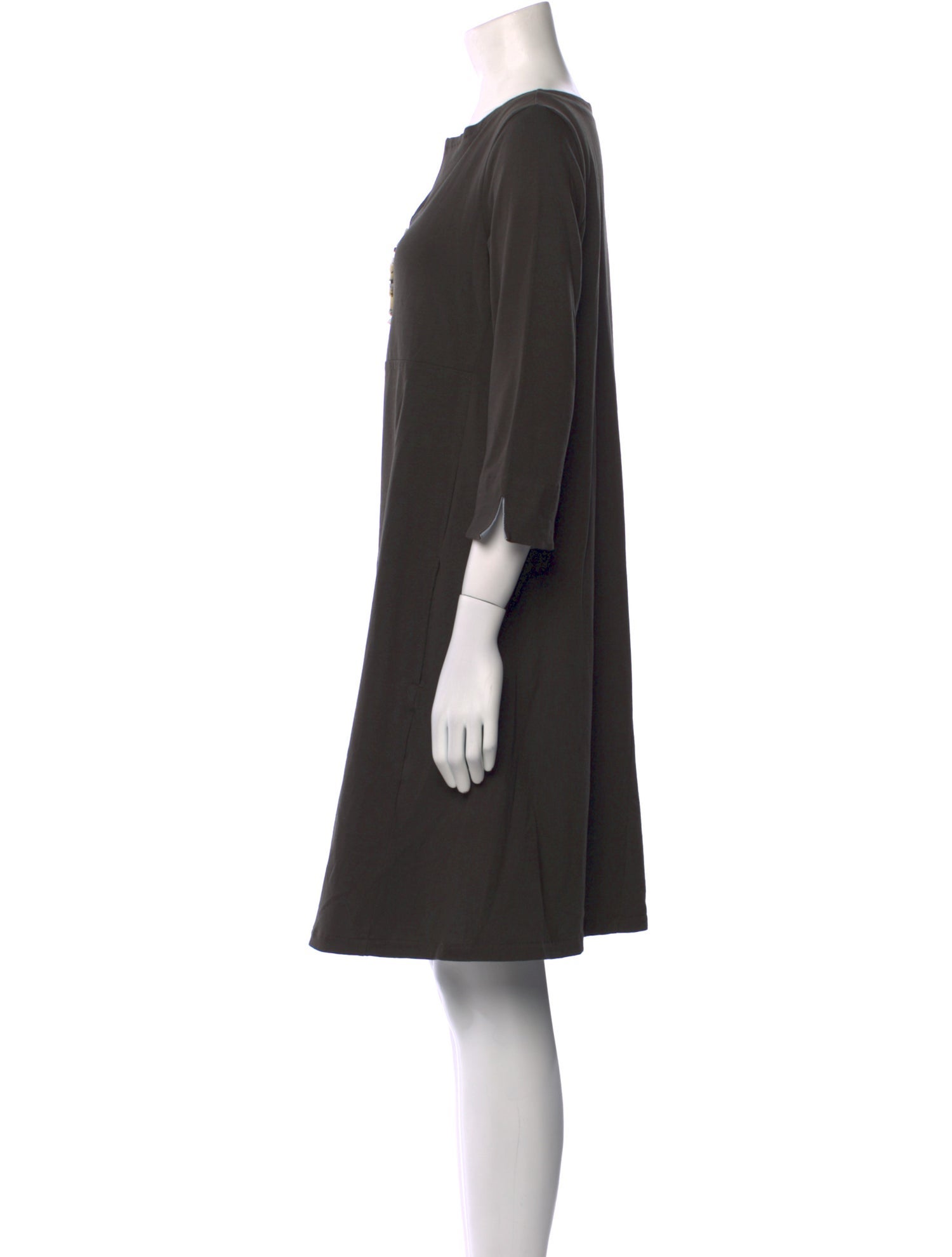 'S Max Mara V-Neck Knee-Length Dress