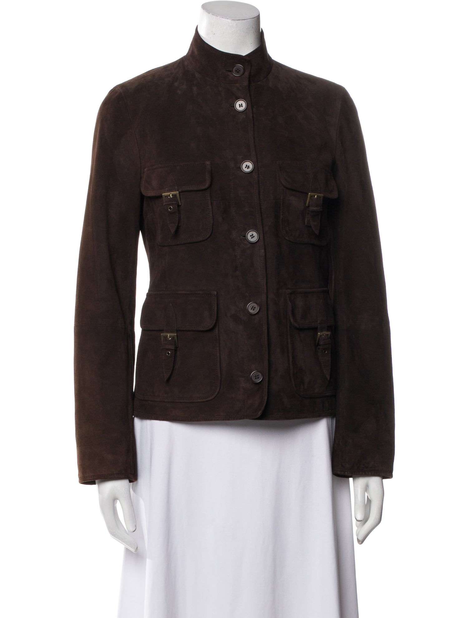'S Max Mara Suede Utility Jacket