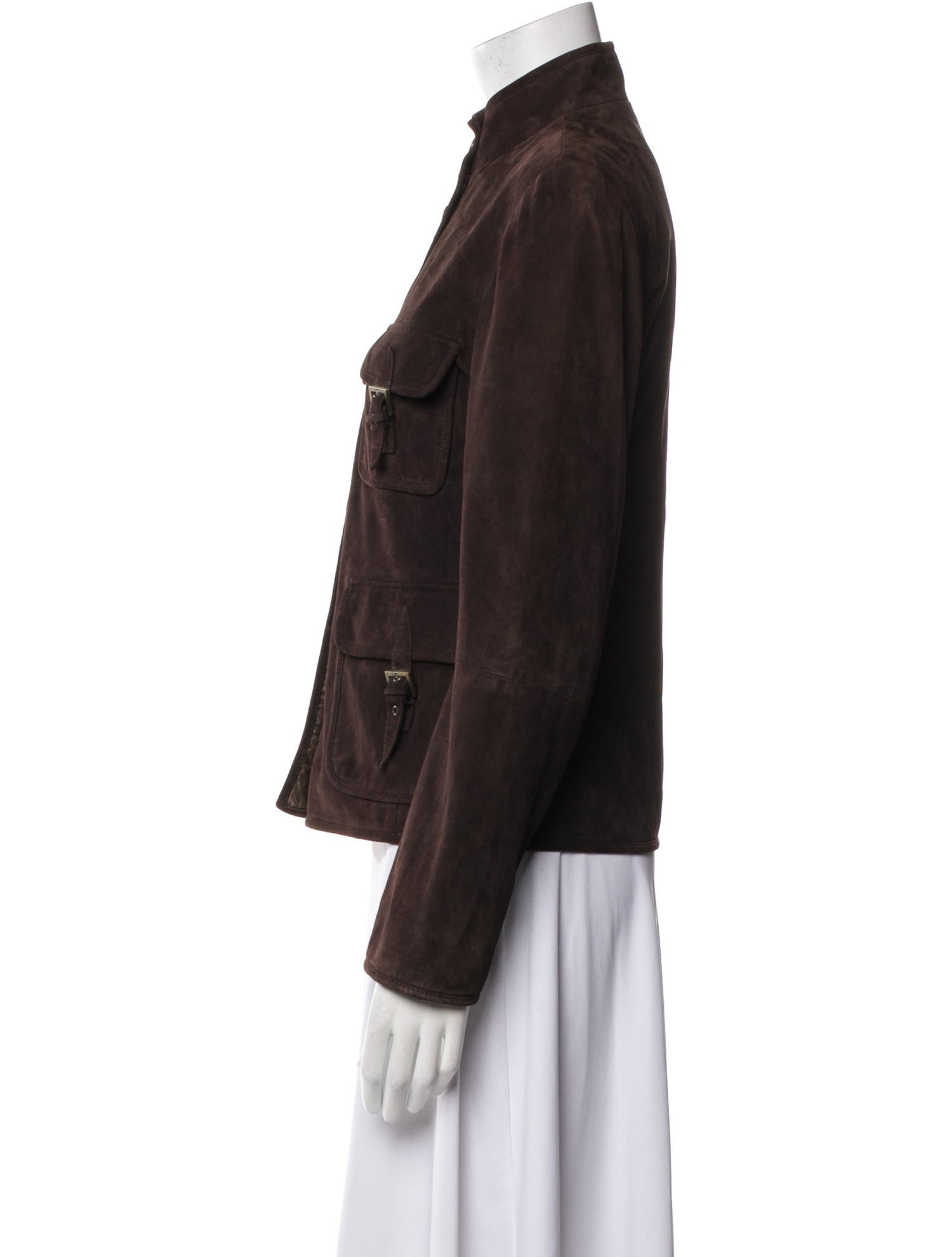 'S Max Mara Suede Utility Jacket