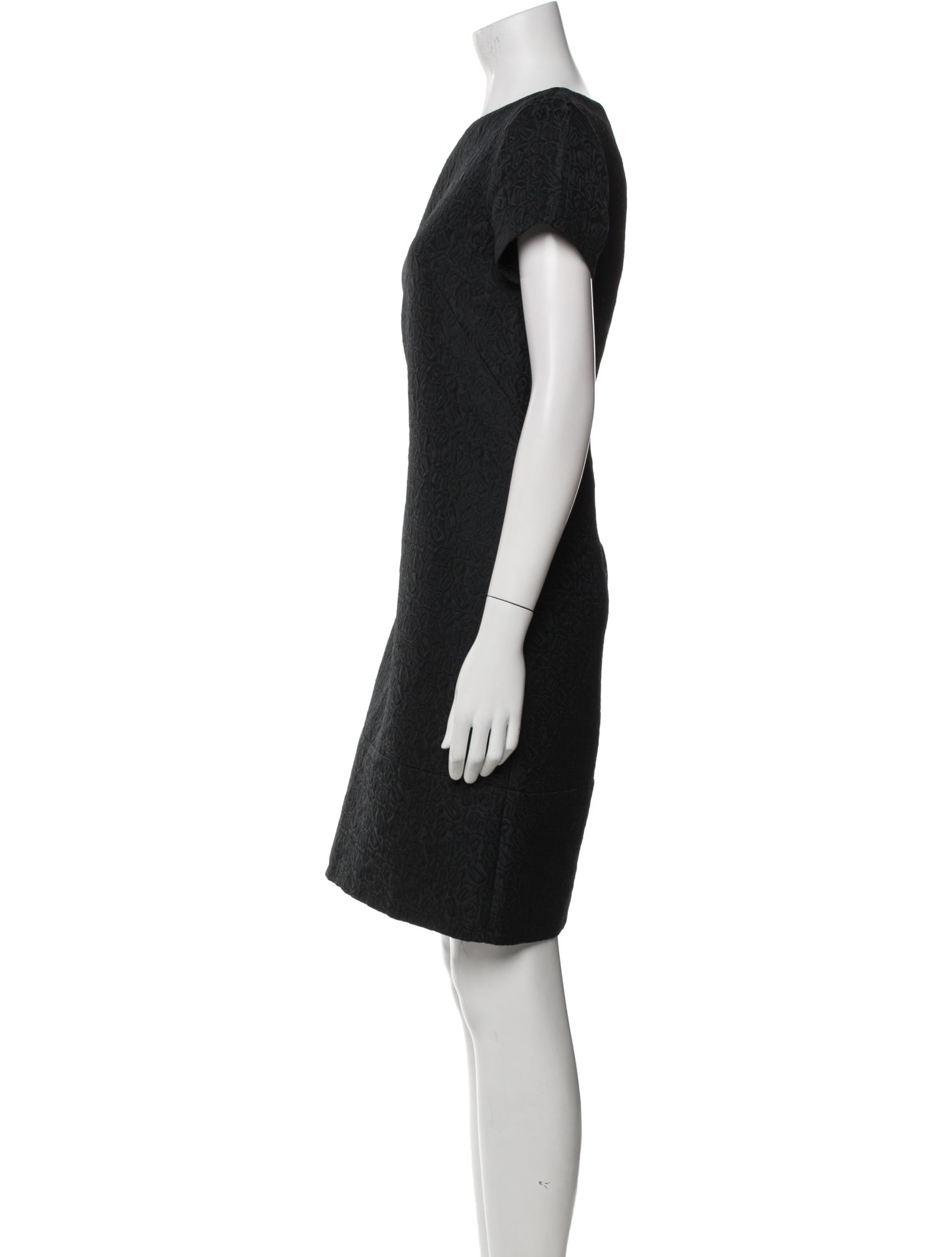 'S Max Mara Bateau Neckline Mini Dress